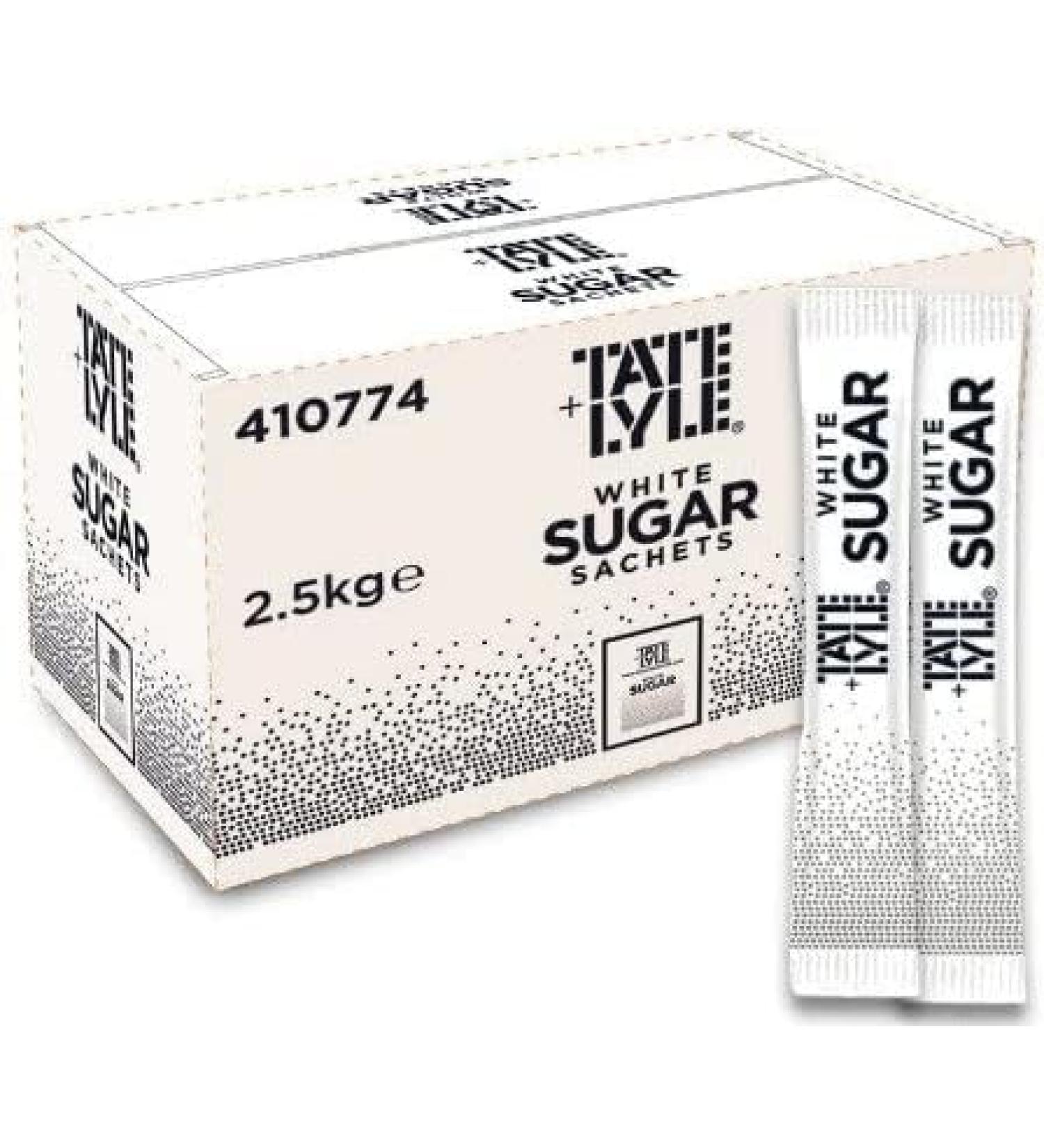 Granulated White Sugar Sticks| Natural Taste of Pure Cane Sugar| 1000 Sticks | 2.5kg (3000 (3 Boxes))