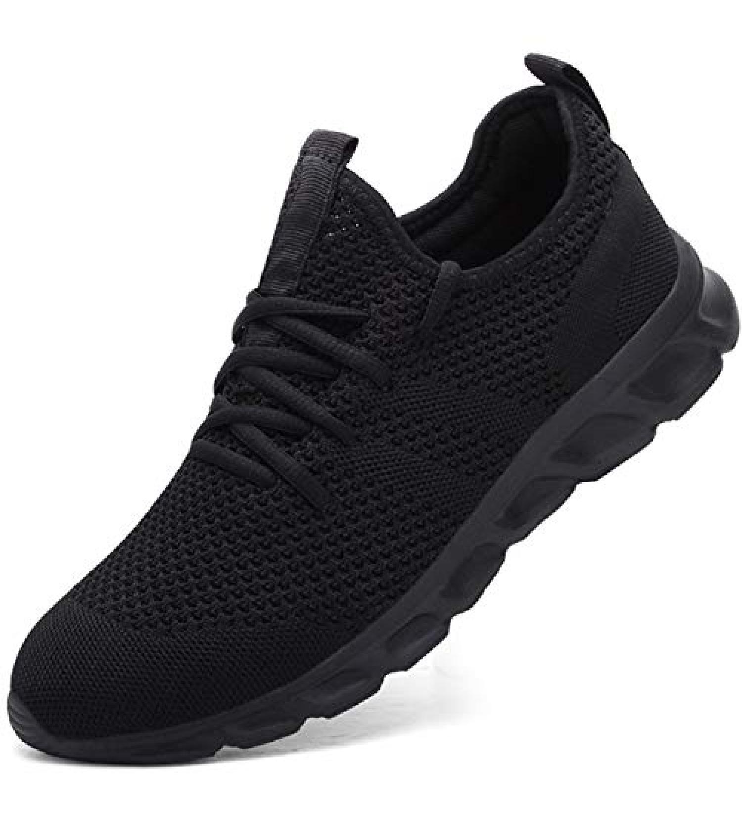 Damyuan Men's Lightweight Athletic Running Walking Gym Shoes - Size 11 Black - Buy Online on GoSupps.com