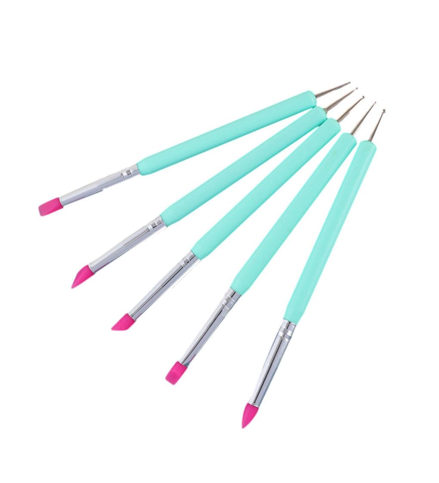Guangcailun 5pieces Dual-ended Nail Dotting Pen With Fine And Thick Tips For Versatile Nail Art Wide Application Acrylic Easy style 3 - Buy Online on GoSupps.com