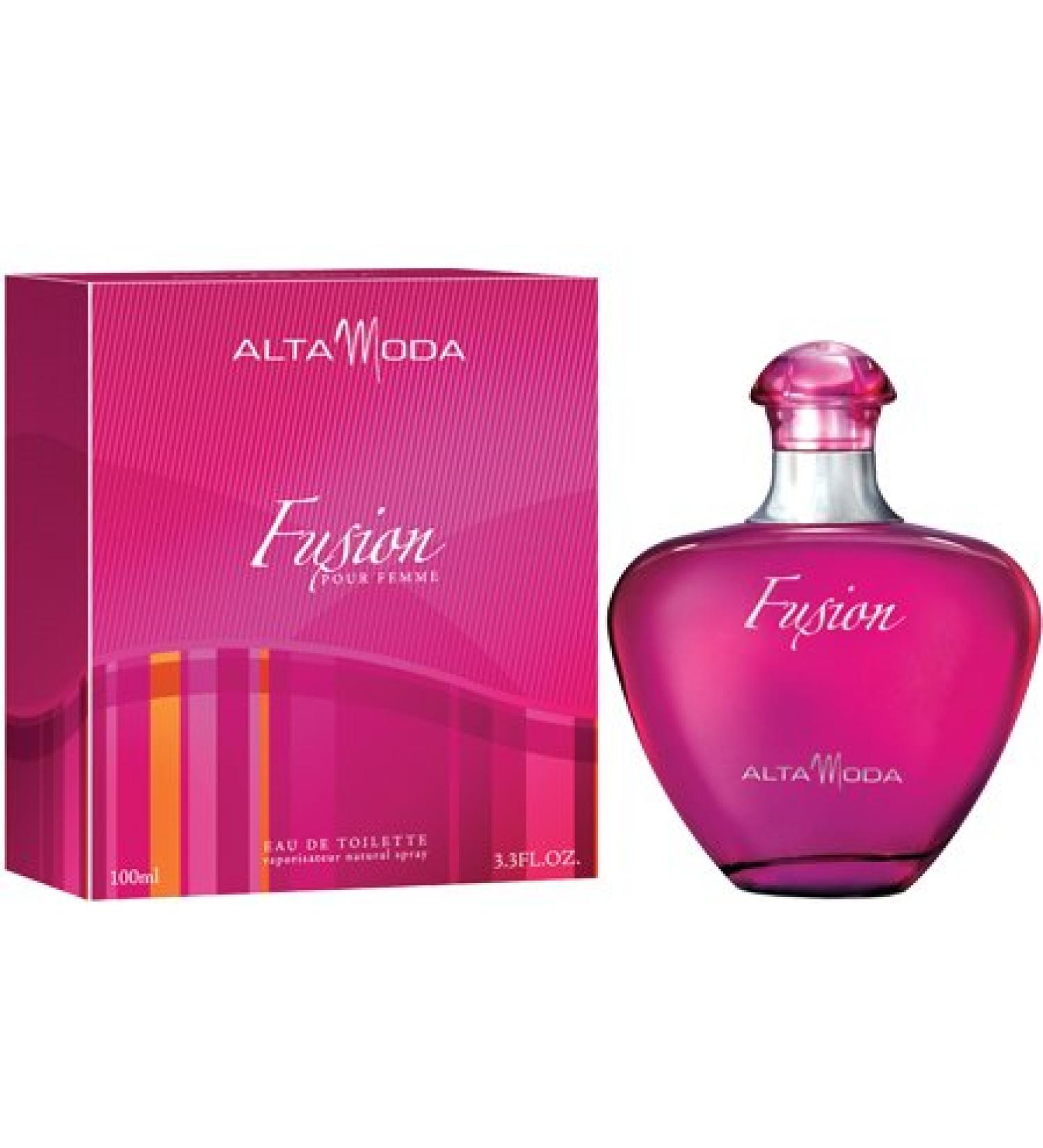 FUSION POUR FEMME BY ALTA MODA PERFUME FOR WOMEN 3.3 OZ / 100 ML EAU DE TOILETTE SPRAY