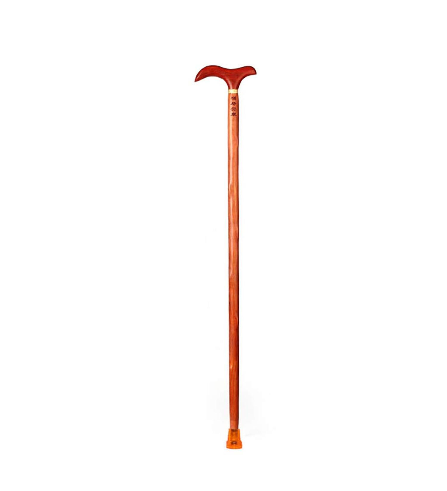 Wooden Walking Sticks Elderly Walking Stick Solid Wood Cane Wooden Crutch T Type Handle Fine Carving Length 86cm Can Be Truncated As Needed Mobility Aid for Elderly Seniors Safehappy - Buy Online on GoSupps.com