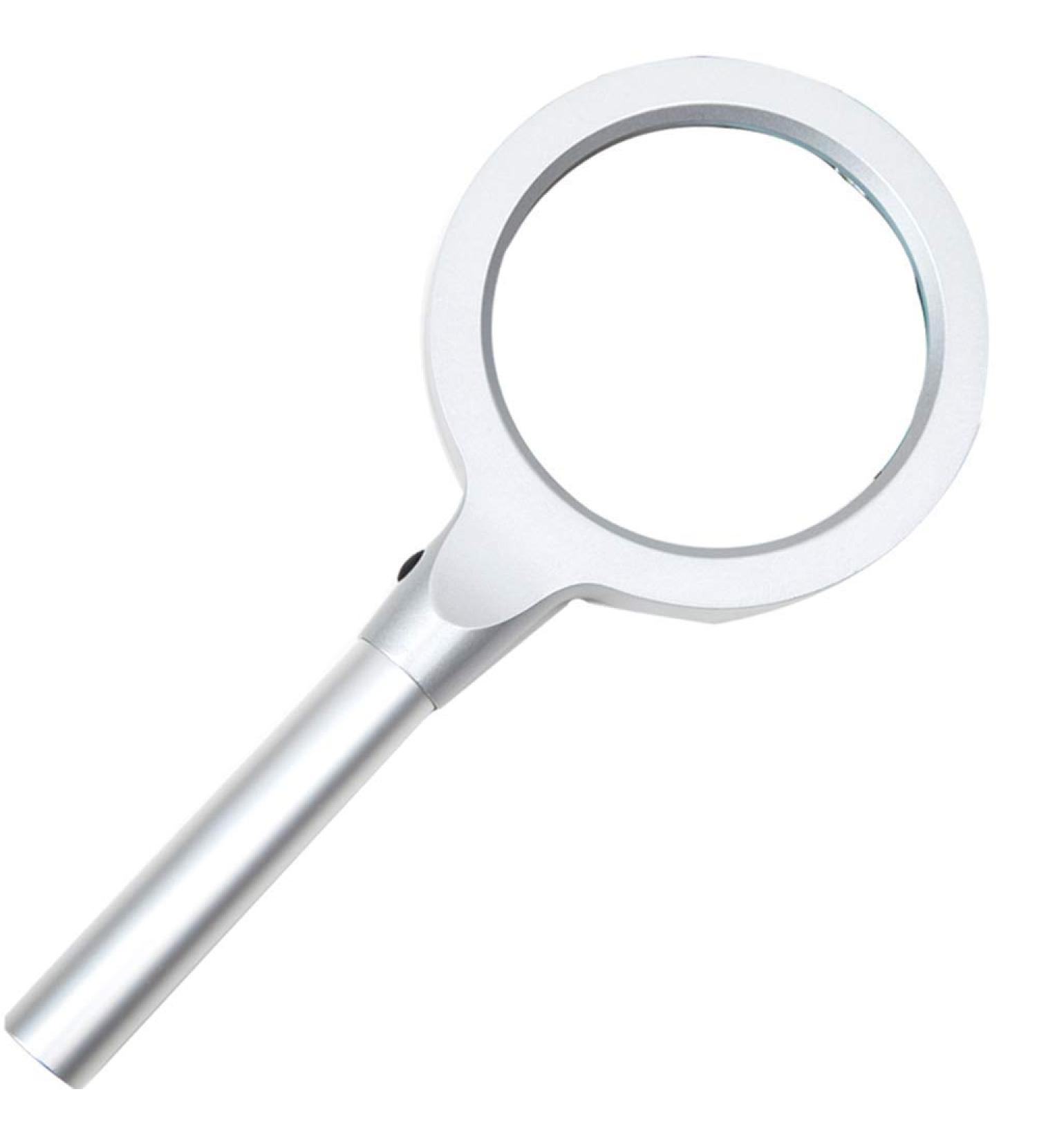 Handheld Metal Magnifier LED Light 10x-20 Times Old Man Reading HD Magnifier Made in China - Buy Online on GoSupps.com