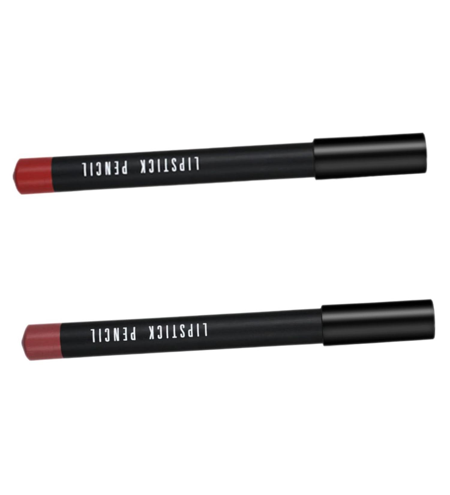 2pcs Waterproof Matte Lip Liner Pencils - Long-lasting Lipstick for Perfect Lip Shape | Shop Now - Buy Online on GoSupps.com