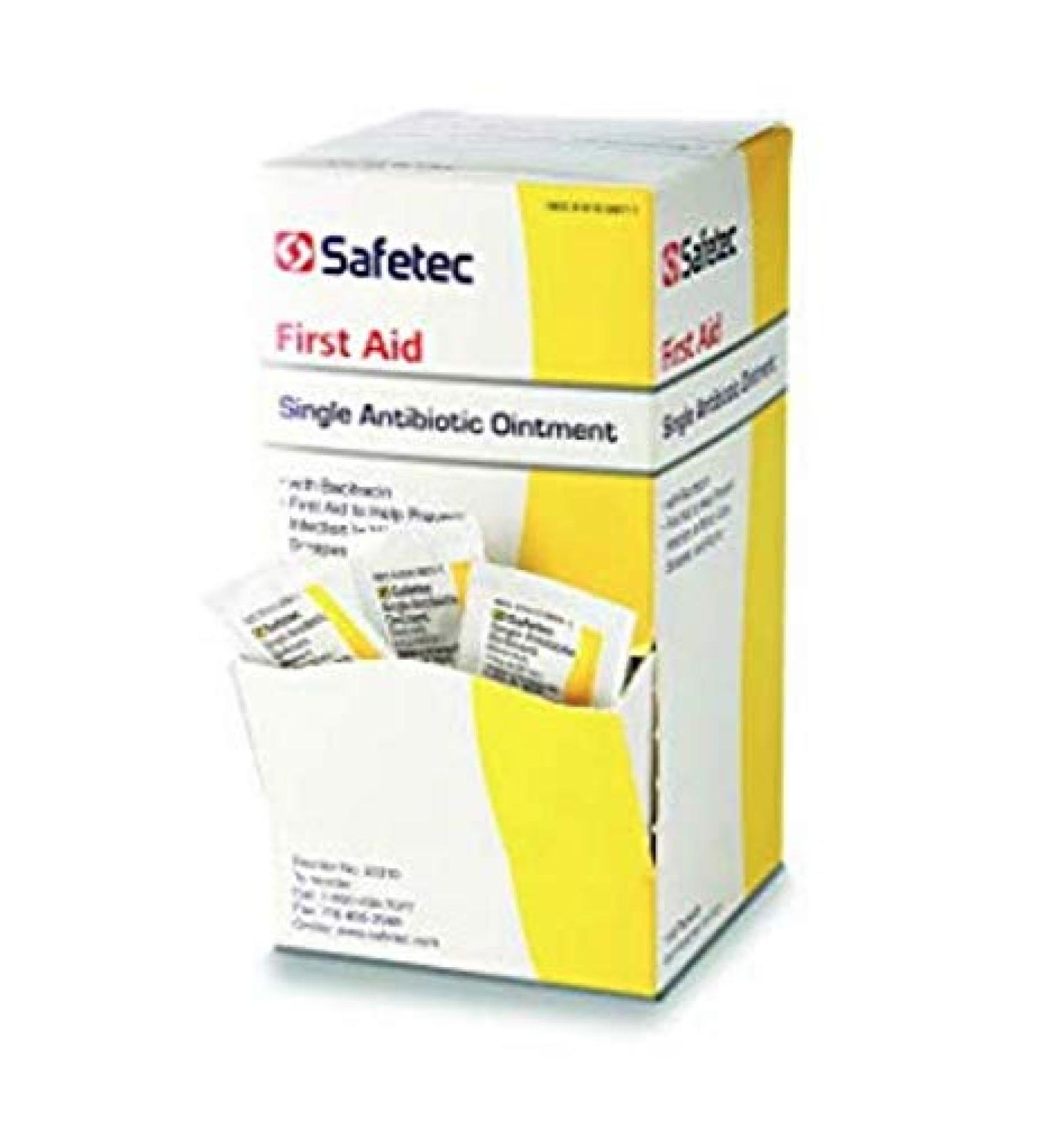 Safetec Bacitracin Antibiotic Ointment Box of 144