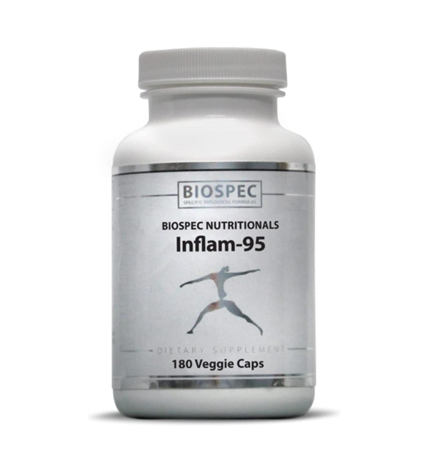 BIOSPEC NUTRITIONALS Inflam-95 - Ginger Root Extract 2 000 mg Curcumin Root Extract Boswellia Serrata Extract Nettle Leaf Extract Bioperine - Support Healthy Inflammatory Response* 180 Count (Pack of 1) - Buy Online on GoSupps.com