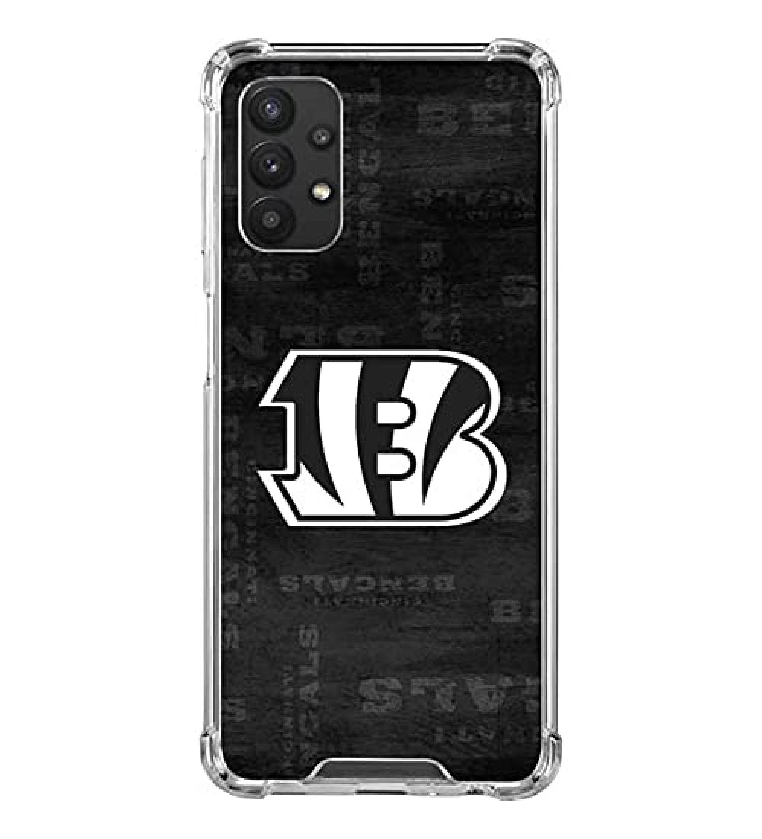 NFL Cincinnati Bengals Black & White Design Clear Phone Case for Samsung Galaxy A32 5G - Buy Online on GoSupps.com
