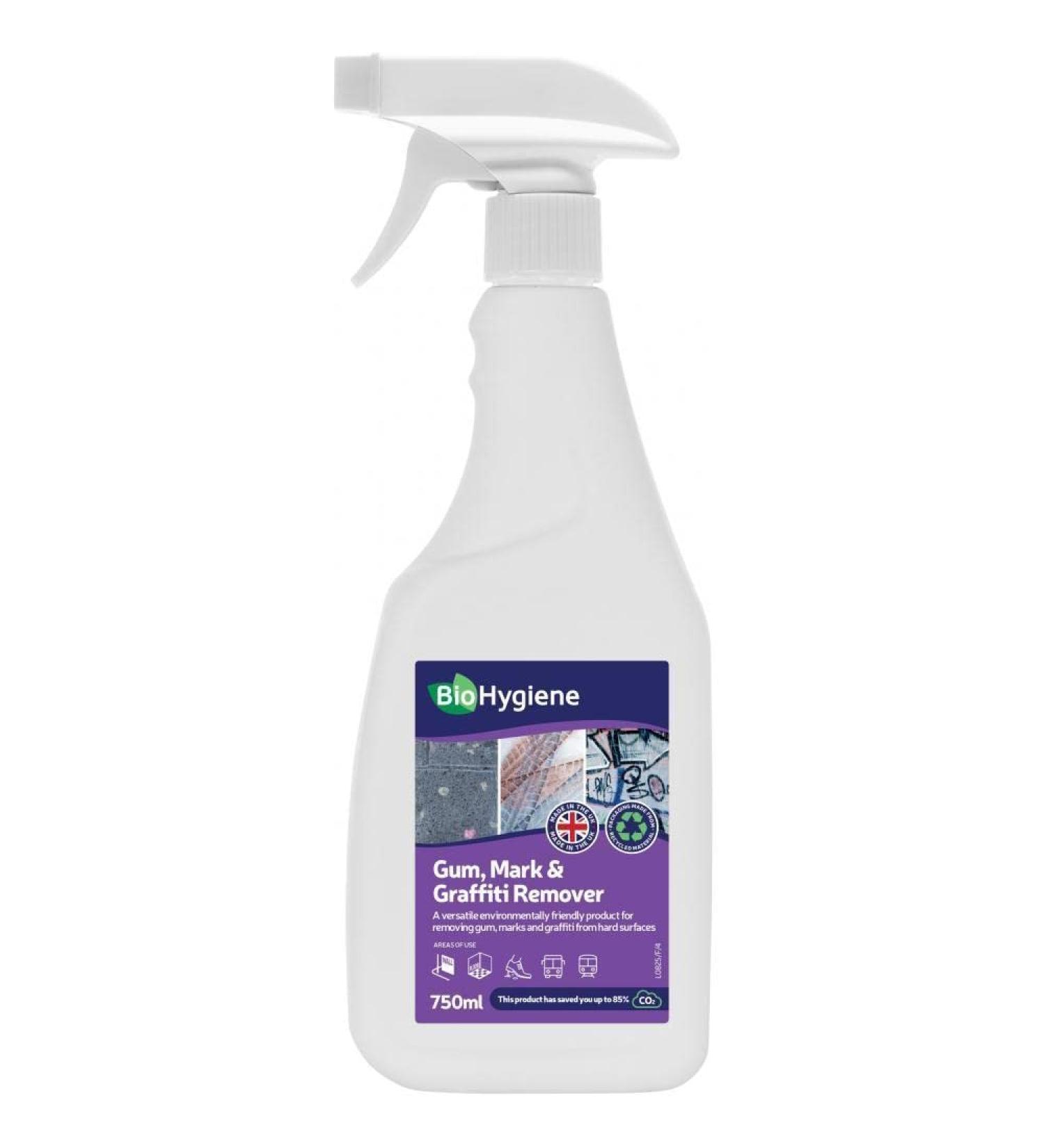 BioHygiene Gum Mark & Graffiti Remover 750ml Spray (6 x 750ml)