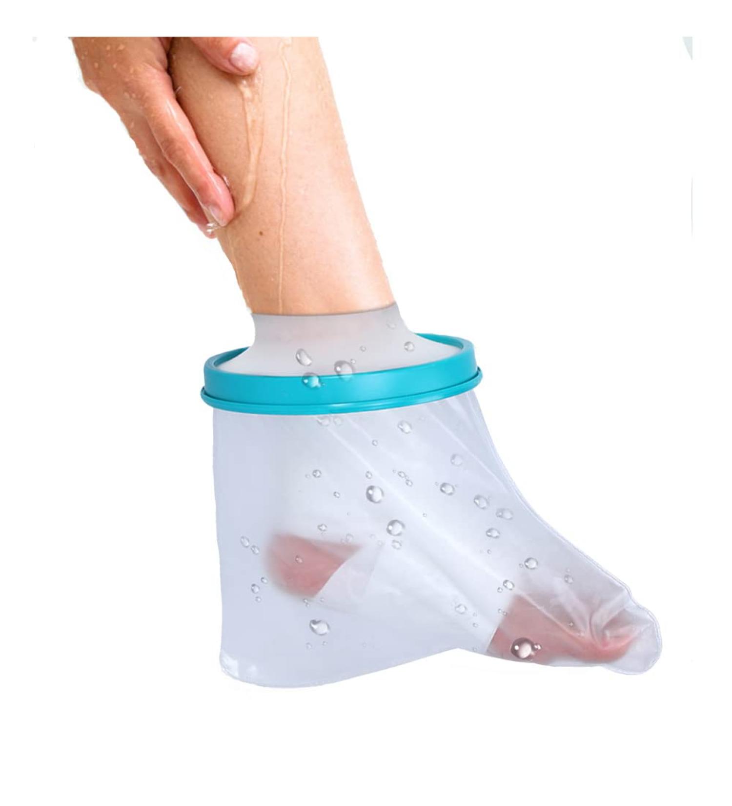 Nofaner Waterproof Foot Cover- Adult Reusable Cast Protector for Shower- 28cm - Buy Online on GoSupps.com