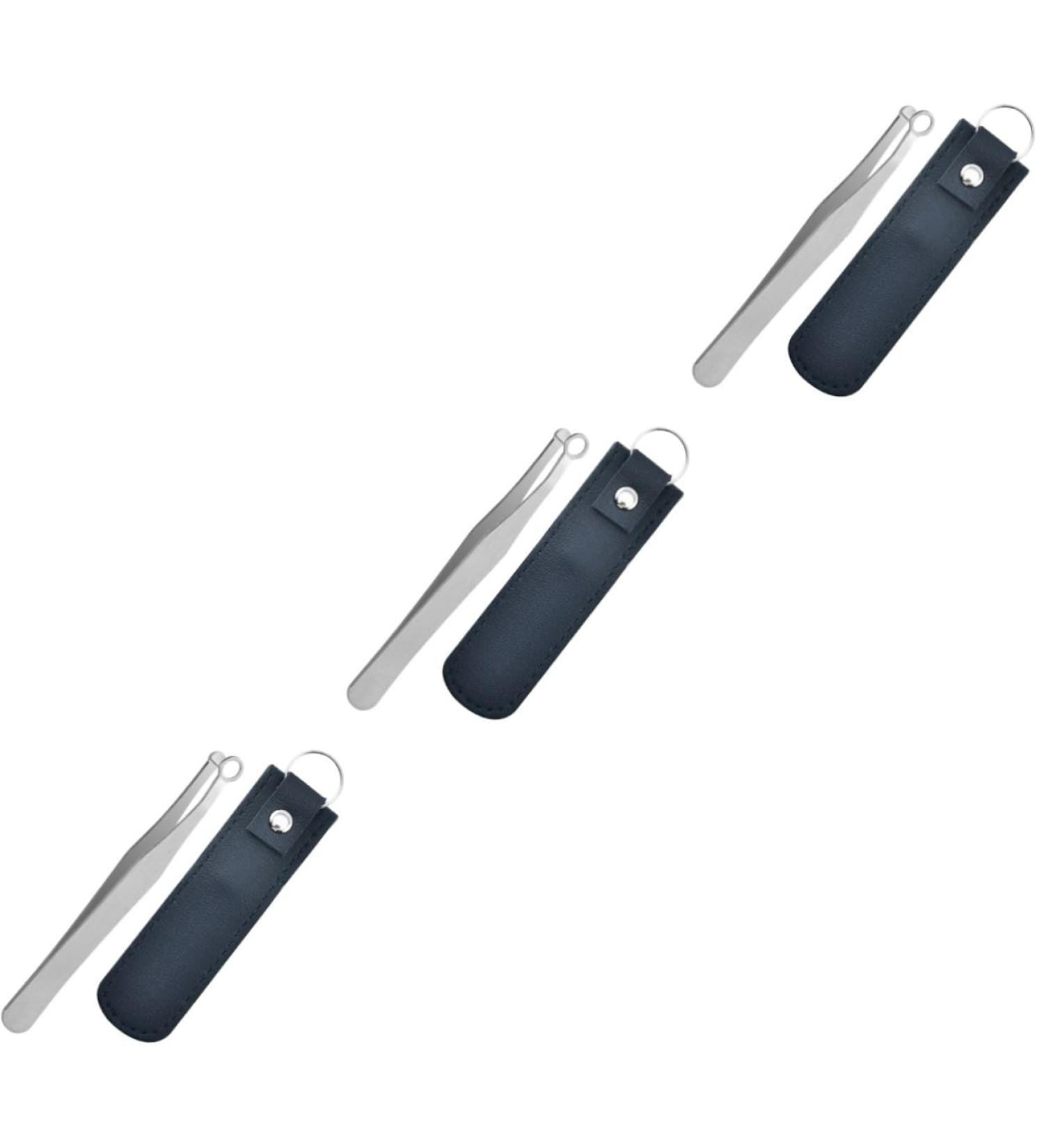 Ipetboom Round Nose Hair Clip & Trimmer Set - Stainless Steel Mustache & Nose Hair Removal Tweezers for Men - Precision Eyebrow Clippers & Ear Hair Remover - Buy Online on GoSupps.com