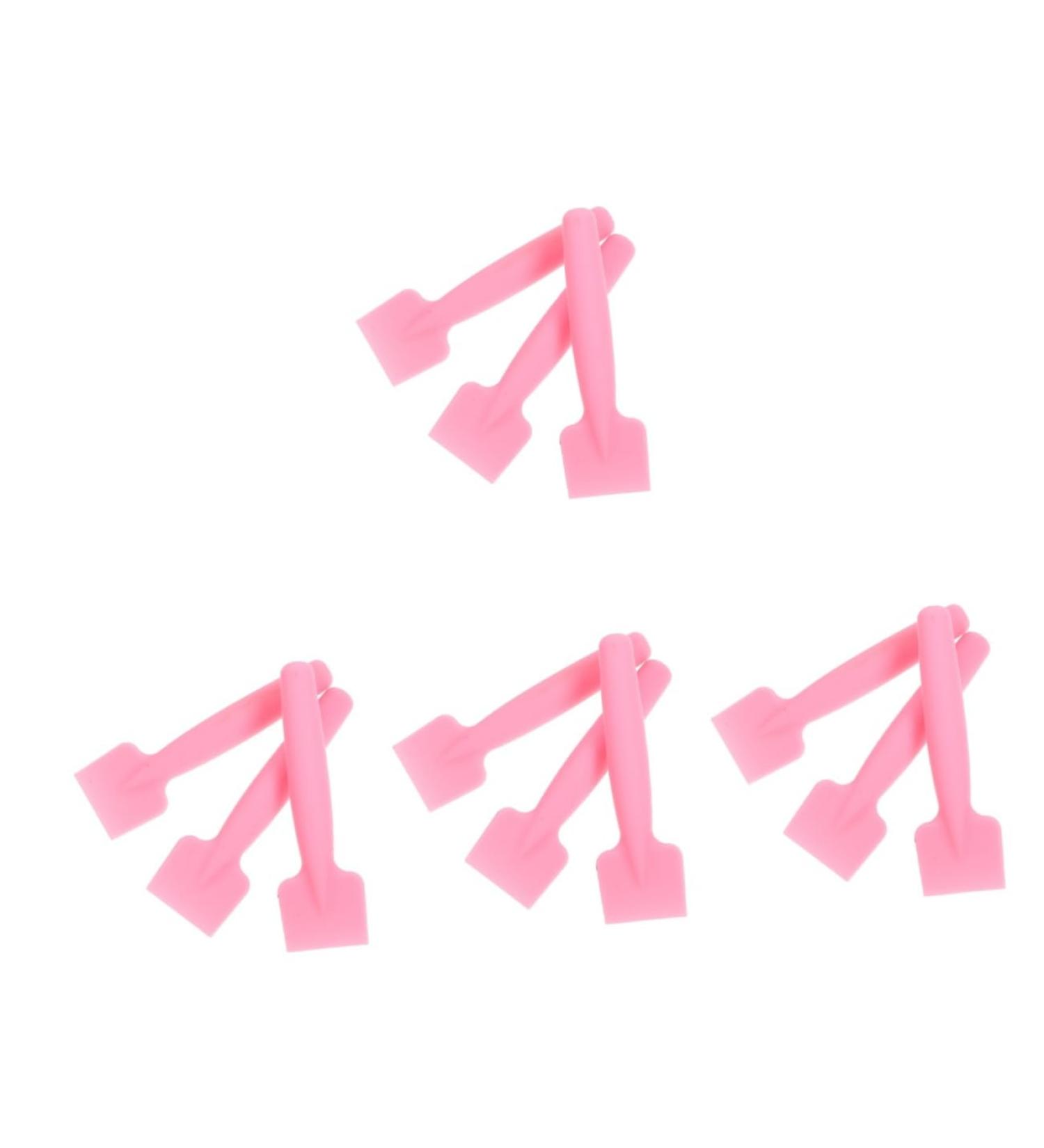 Didiseaon 12 Pcs Facial Mask Brush Makeup Cream Spoon Eye Cream Spatula Cosmetic Beauty Tool 10.00X3.00X1.30CMx4pcs Pinkx4pcs - Buy Online on GoSupps.com