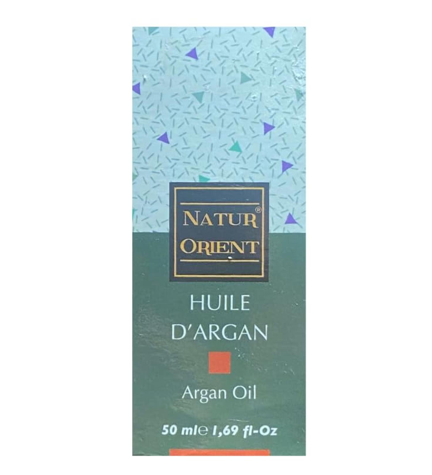 Natur Orient Organic Argan Oil 50 ml - Argan Oil for Face and Body Hair - Nourishes Strengthens and Brings Shine - Rich in Vitamins and Antioxidants - Buy Online on GoSupps.com