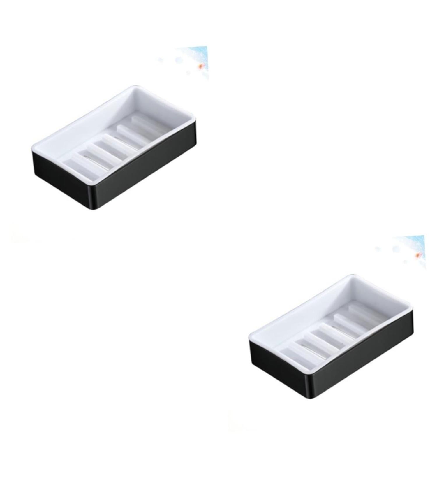 Ciieeo 2pcs Bathroom Soap Holder Suction Cup Soap Holder Soap Drain Rack Soap Case Holder Sucker Container - Buy Online on GoSupps.com