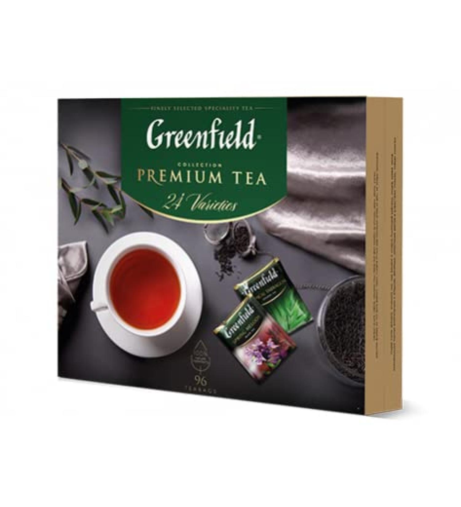 Greenfield Tea Collection Gift Set Box - 24 Varieties, 96 Count Tea Bags - Buy Online on GoSupps.com