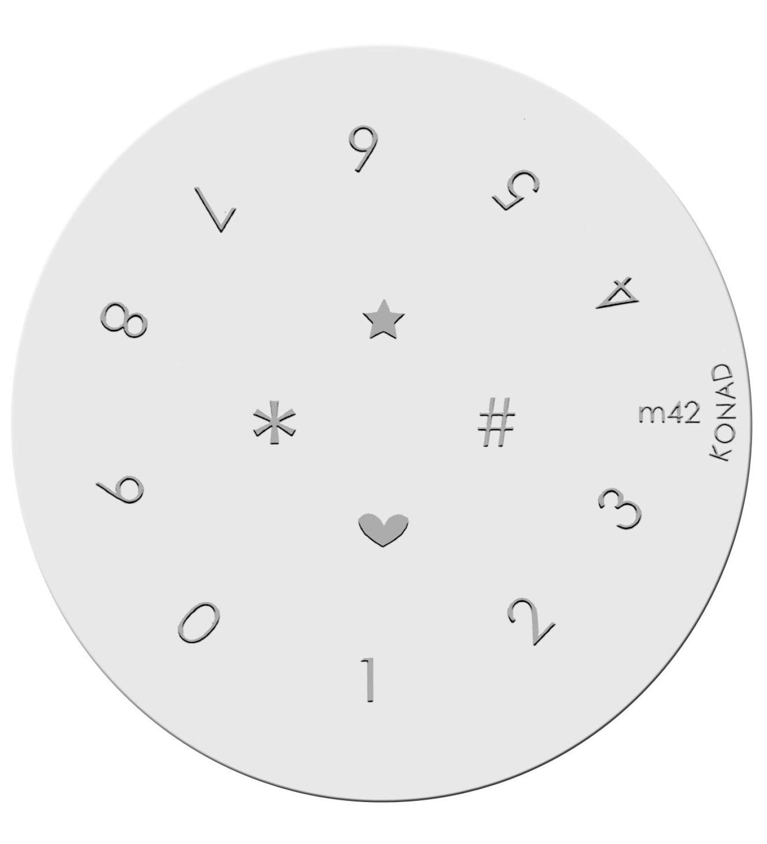 Konad stencil stamping stamping stencil M42