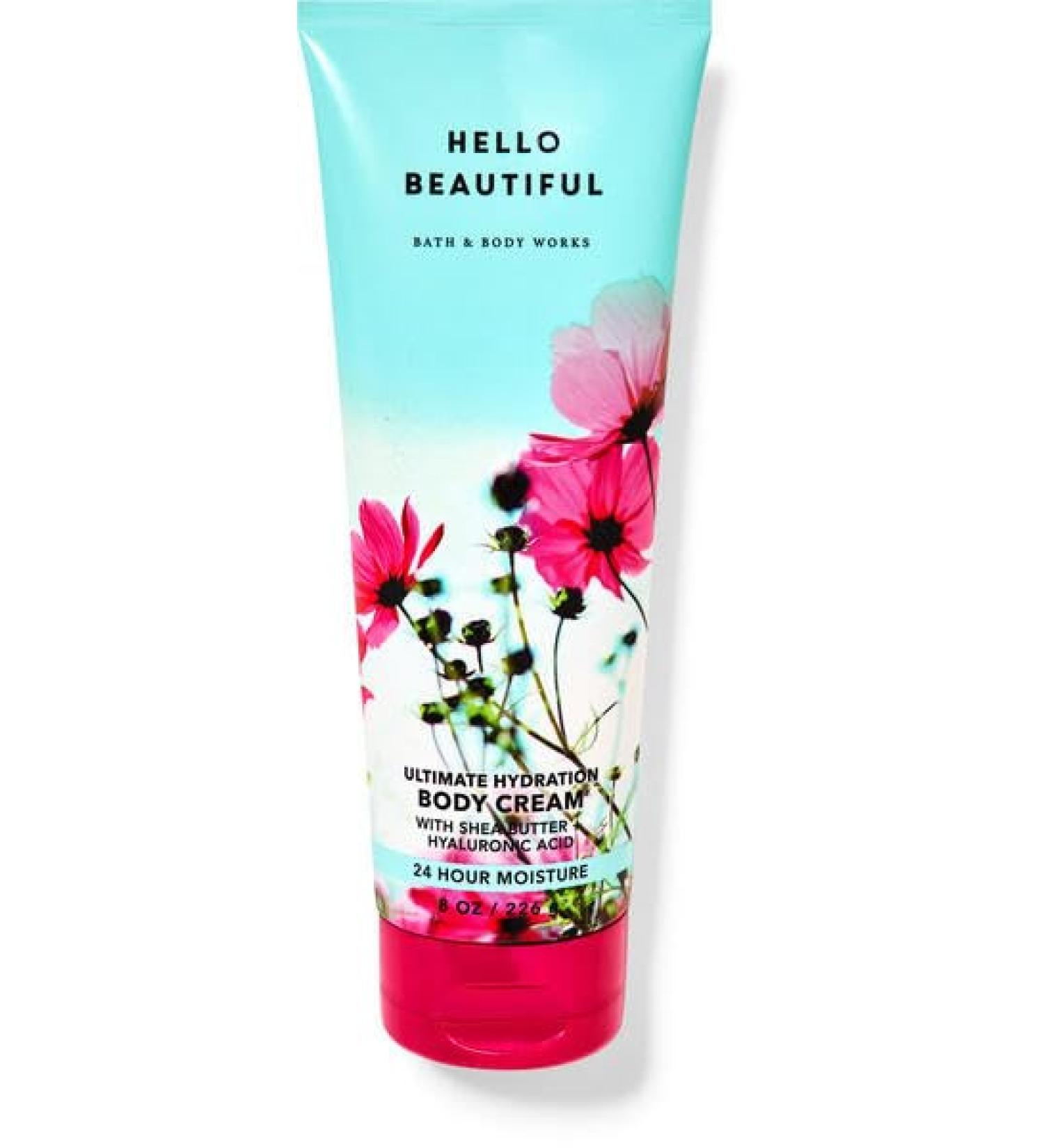 Hello Beautiful (Ultimate Hydration) Body Cream With Shea Butter + Hyaluronic Acid (8.0oz) 24 hour moisture