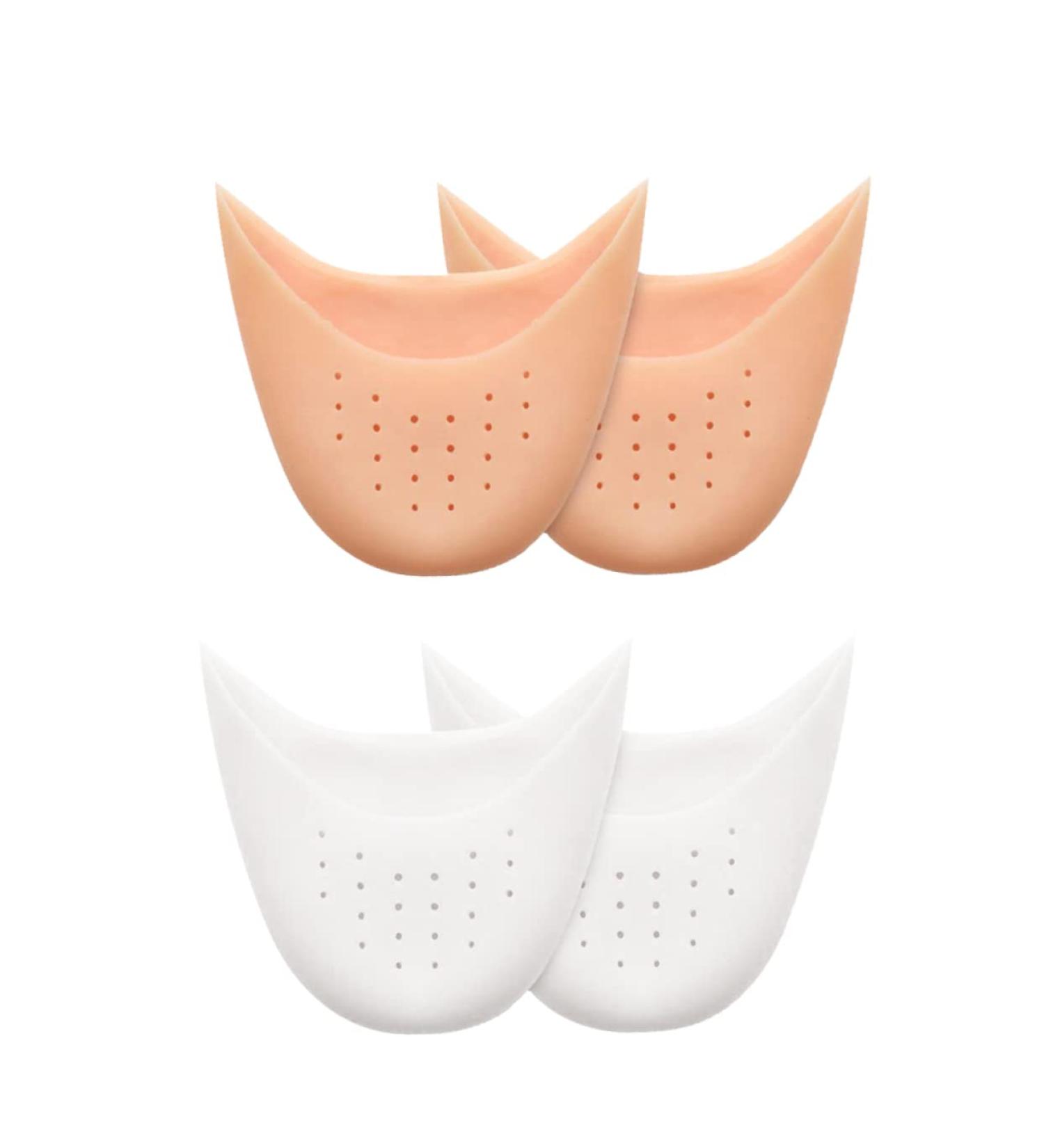 Hemoton Silicone Gel Pointed Toe Pads - 2 Pairs | Women Dance Shoe Covers | Toe Protectors for Pointed Heels - Buy Online on GoSupps.com