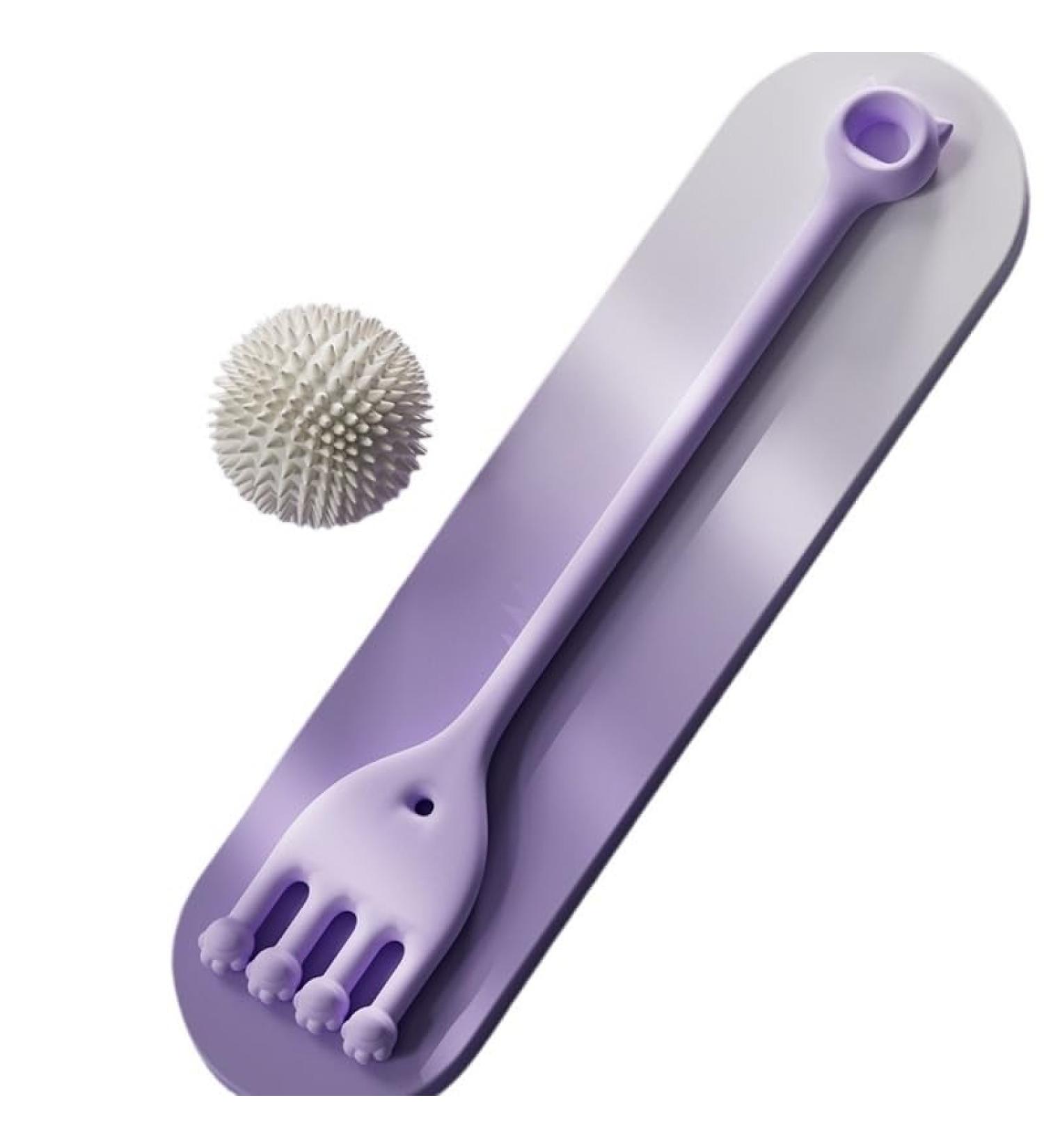 Bow Training Toe Grip Exercise Band & Purple Magnet Fascia Ball | Leg Stretch & Muscle Relaxation - Buy Online on GoSupps.com