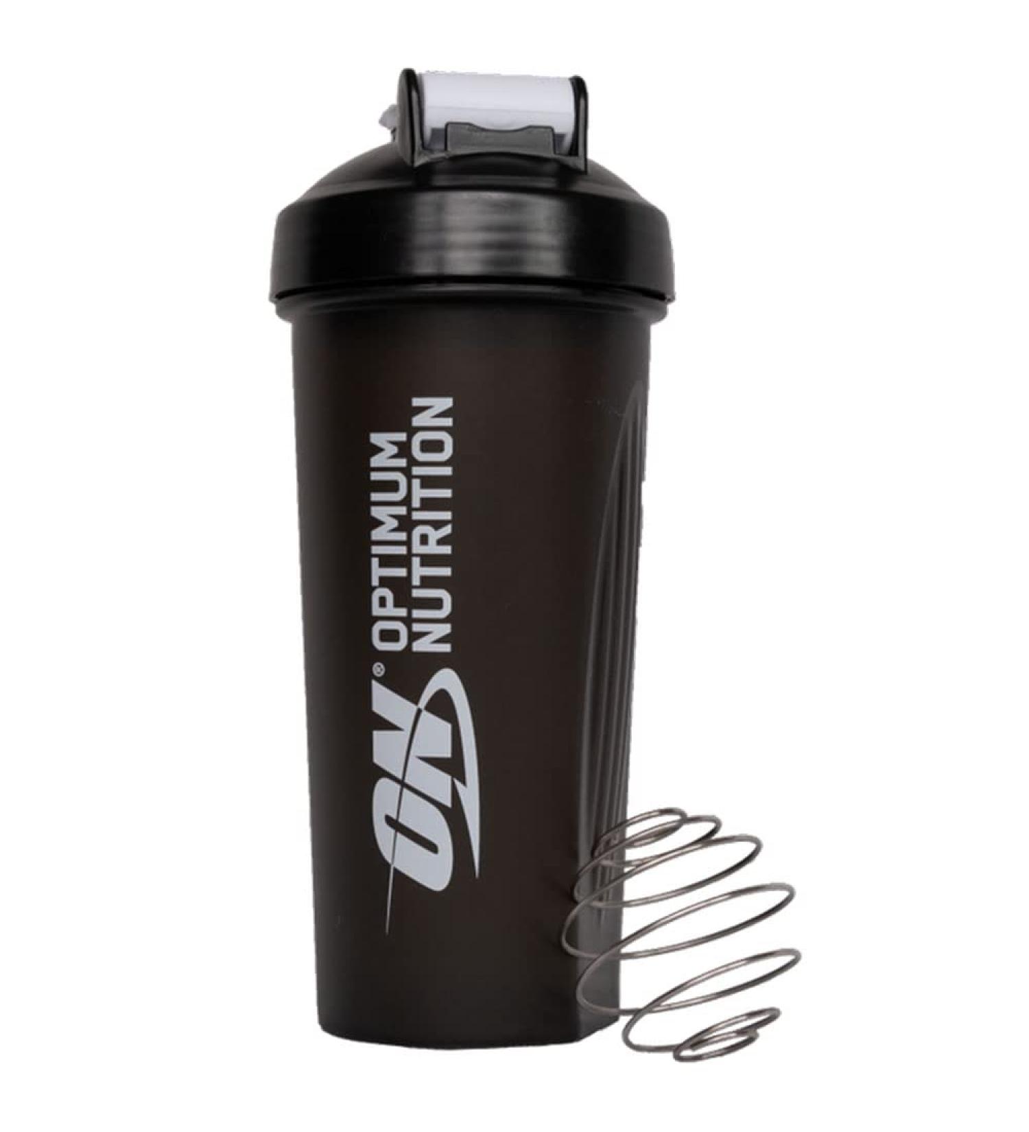 Optimum Nutrition Stainless Steel Mixing Ball Shaker 600ml - BPA & DEHP-Free, Dishwasher Safe, Black - Buy Online on GoSupps.com