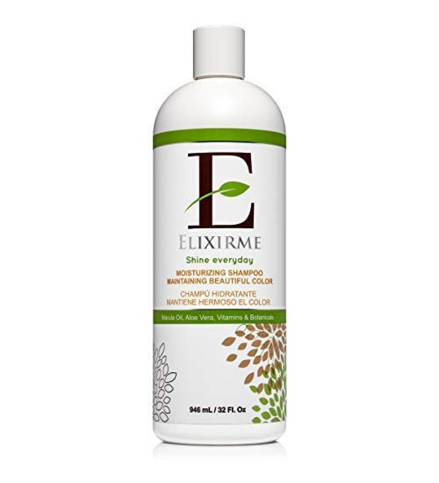 Elixirme Moisturizing Shampoo Gentle on Curly and Color Treated Hair Sulfate Free 32.Oz