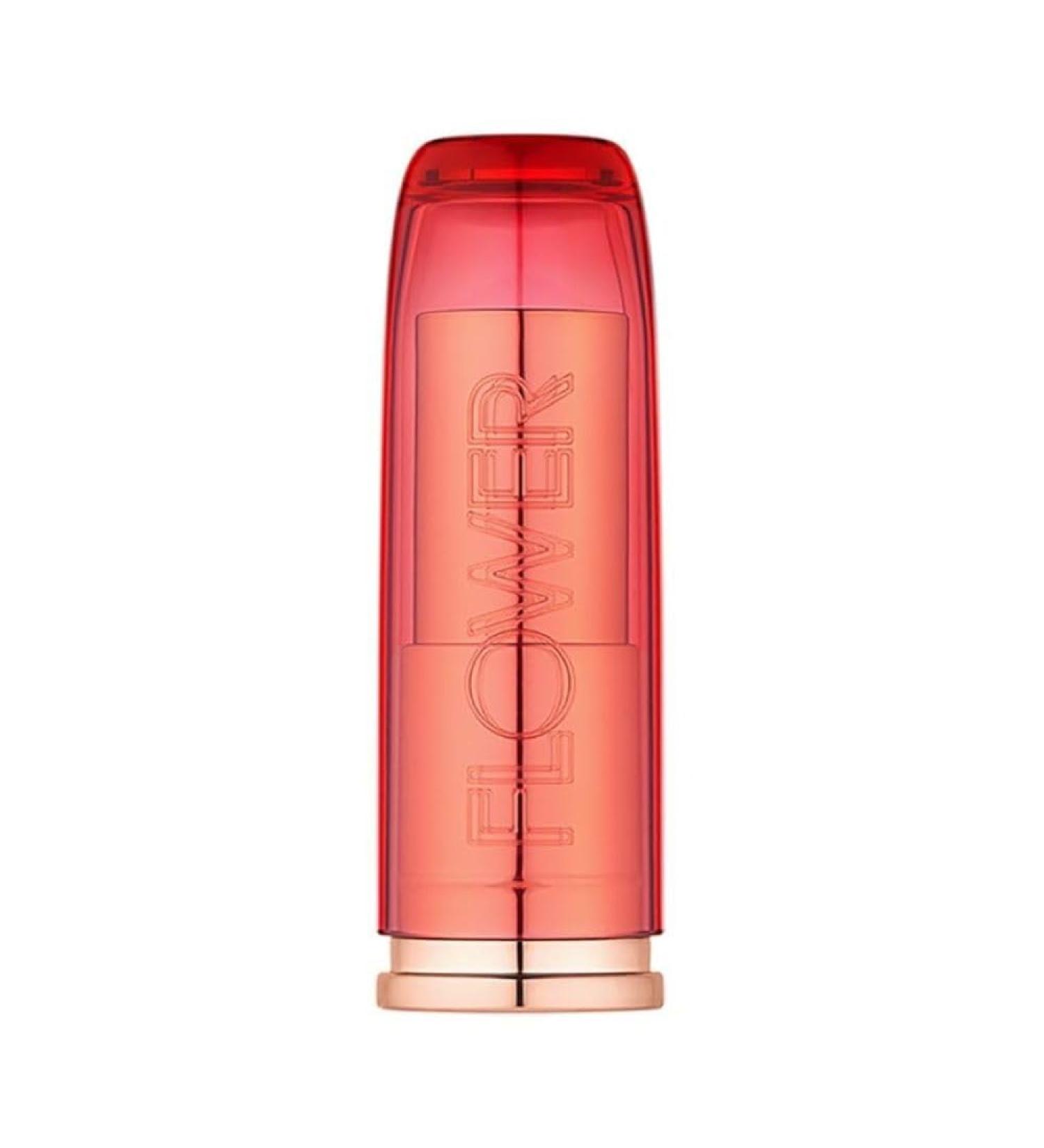 FLOWER BEAUTY Perfect Pout Lipstick by Drew Barrymore - Hydrating Creamy Lip Tint in Peony | Cruelty-Free & Vegan | Soothes Lips with Buildable Color & Natural Shine - Buy Online on GoSupps.com