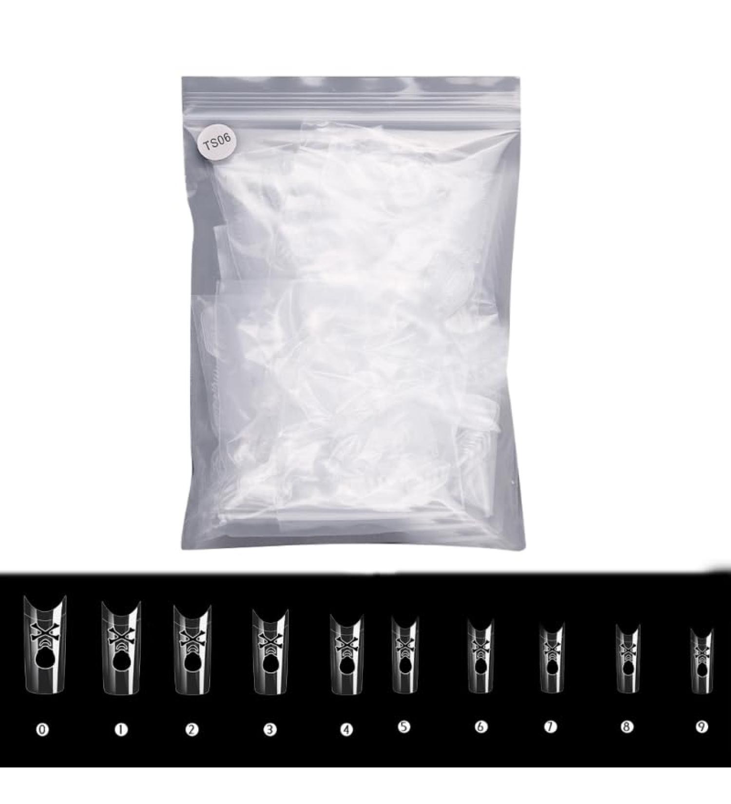 500Pieces Fake Nails Hollow Nail Tip Press On Nails Artificial Nails Full Cover Resin Fake Nails for Women Girls Nail Decorations Nail Accessories Manicure Tools DIY Nail Art - Buy Online on GoSupps.com