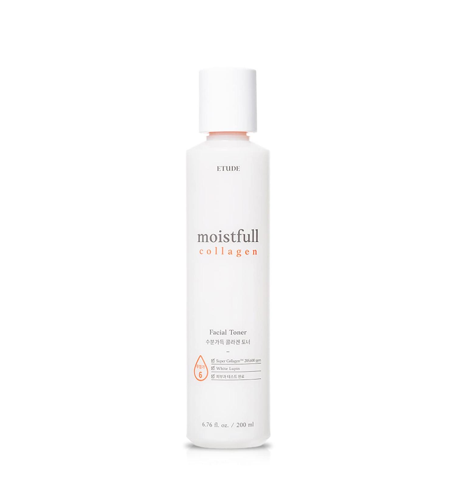 Etude Moistfull Collagen Toner 6.76fl.oz (200ml) | Hydrating Water Essence Toner for Moisturized Skin 21AD - Buy Online on GoSupps.com