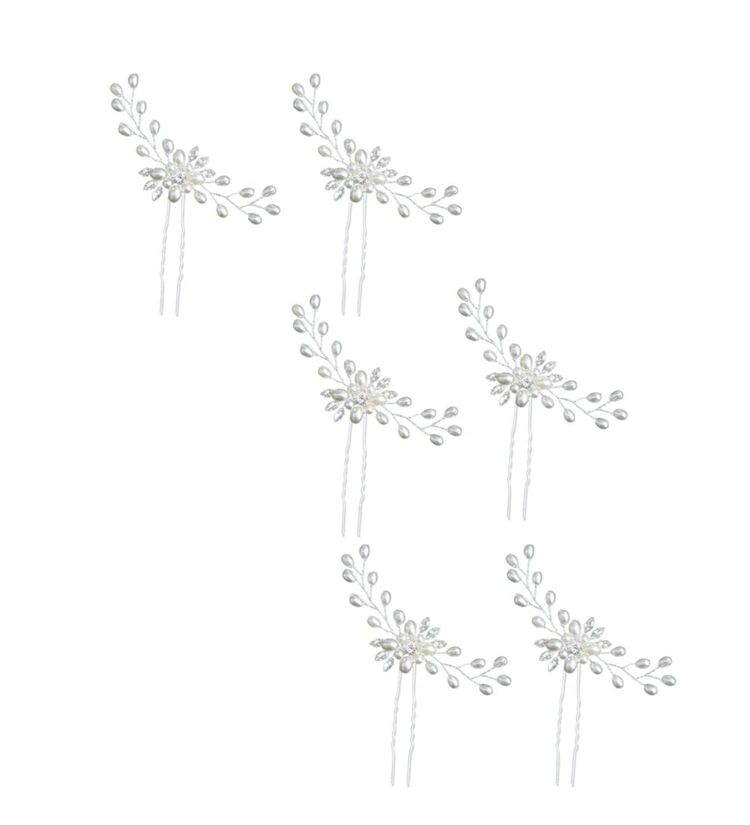 ZHIZAIHU 6 Pieces Crystal Wedding Hair Combs Hair Accessories for Girls - Buy Online on GoSupps.com