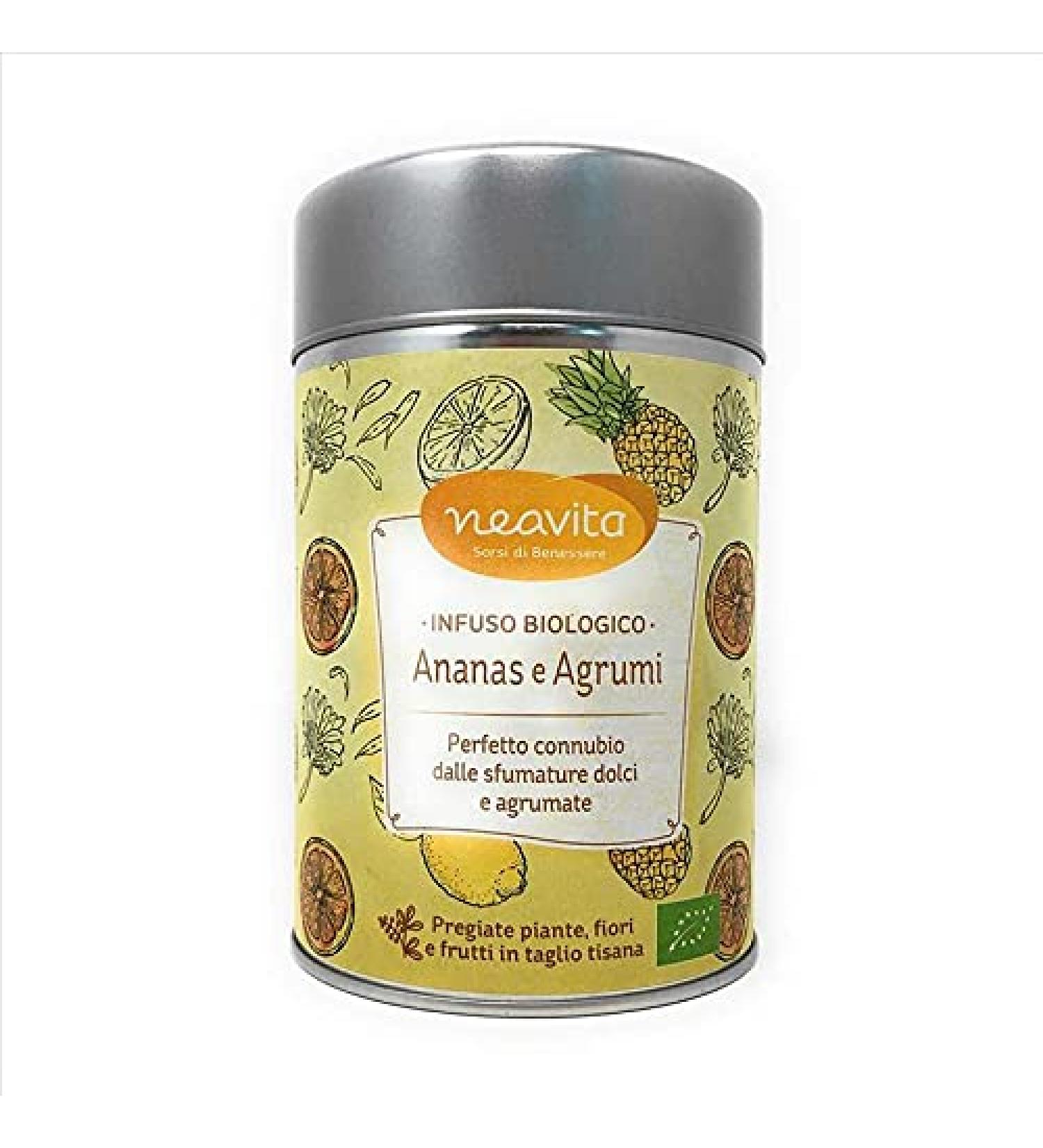 Neavita Neavita Silver Tin Organic Infuse Pineapple and Citrus 100 g