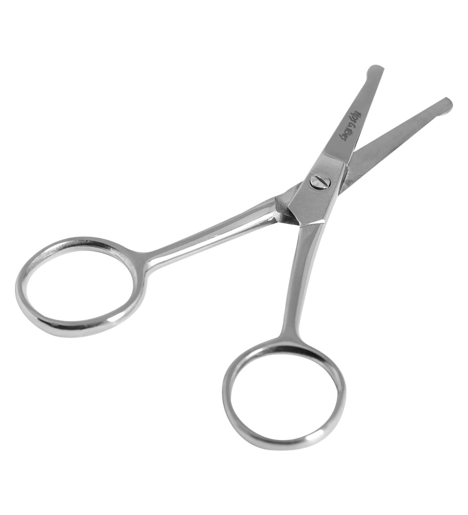 Nose Hair Scissors - Rounded Tip for Precision Trimming of Facial, Ear, and Eyebrow Hair (Silver) - Buy Online on GoSupps.com