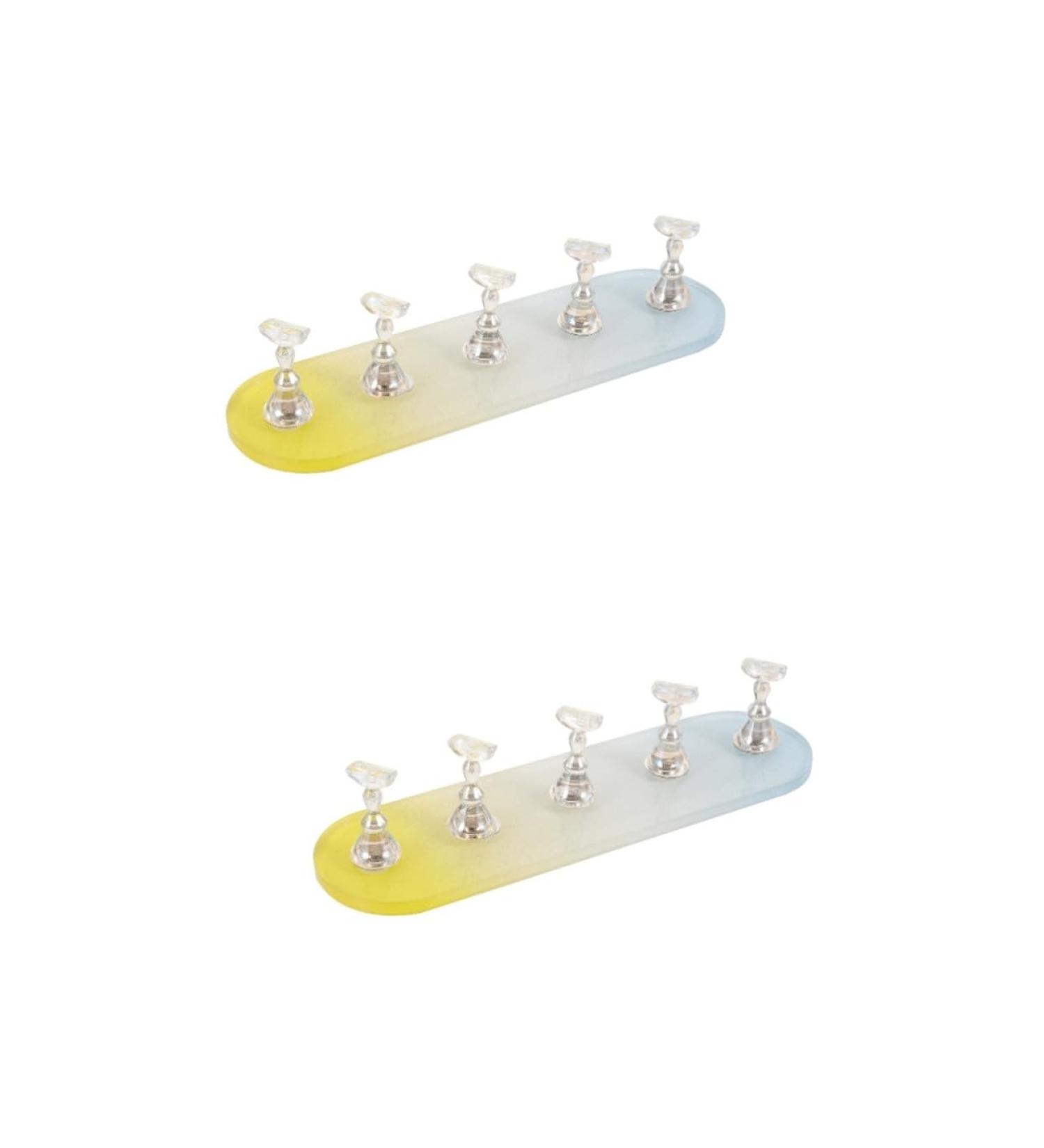 2 Sets Nail Practice Holder Practical Nail Presentation Nail Stand Training Nail Frame Holder for Artificial Nails Nail Art Nail Decoration Plastic Magnetic - Buy Online on GoSupps.com