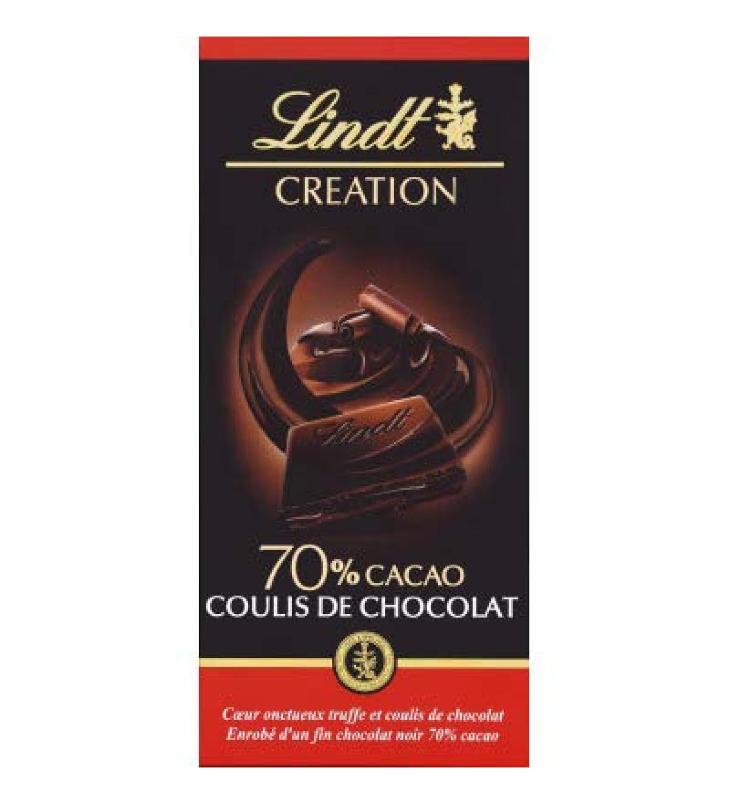 Lindt Extra Fine Dark Chocolate with Intensely Truffled Chocolate Coulis - 150g Bar