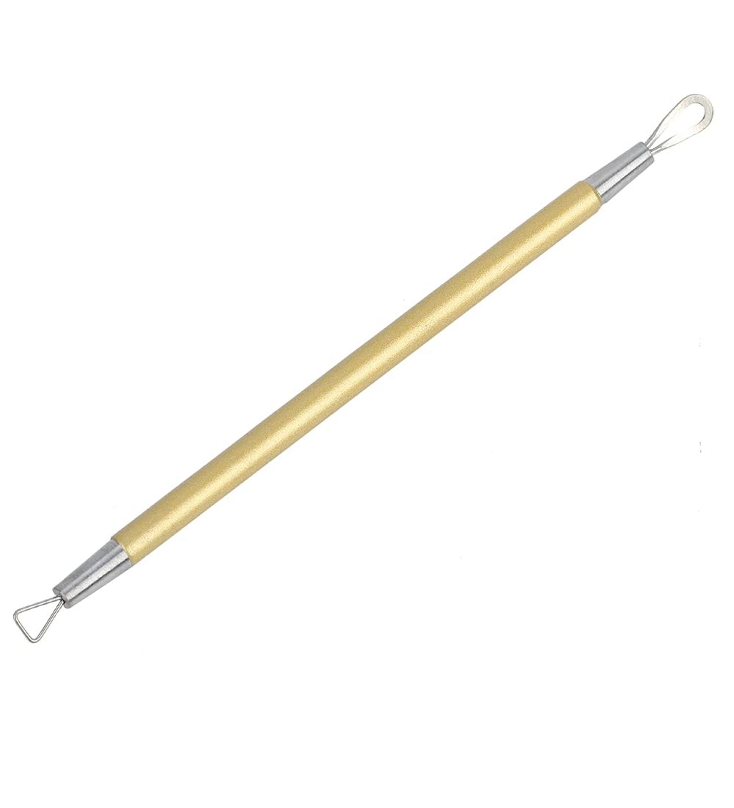 Verdant Touch Face Cleaning Tool Blackhead Extractor Steel Triangle Pimple Removal Tool for Face Comedone Remover and Acne Pressing Ring Gold - Buy Online on GoSupps.com