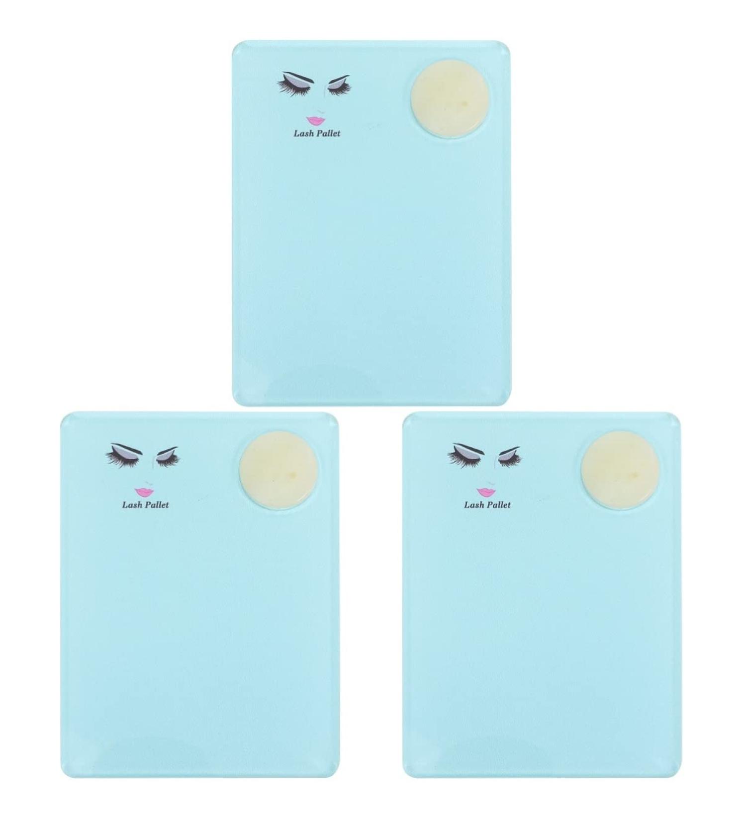 Fomiyes 3-Piece Crystal-Patterned Tile Extension Tool Set - Green Seal Loose Professional Jade Tool Holder for Eyelash Display (12x9cm) - Buy Online on GoSupps.com