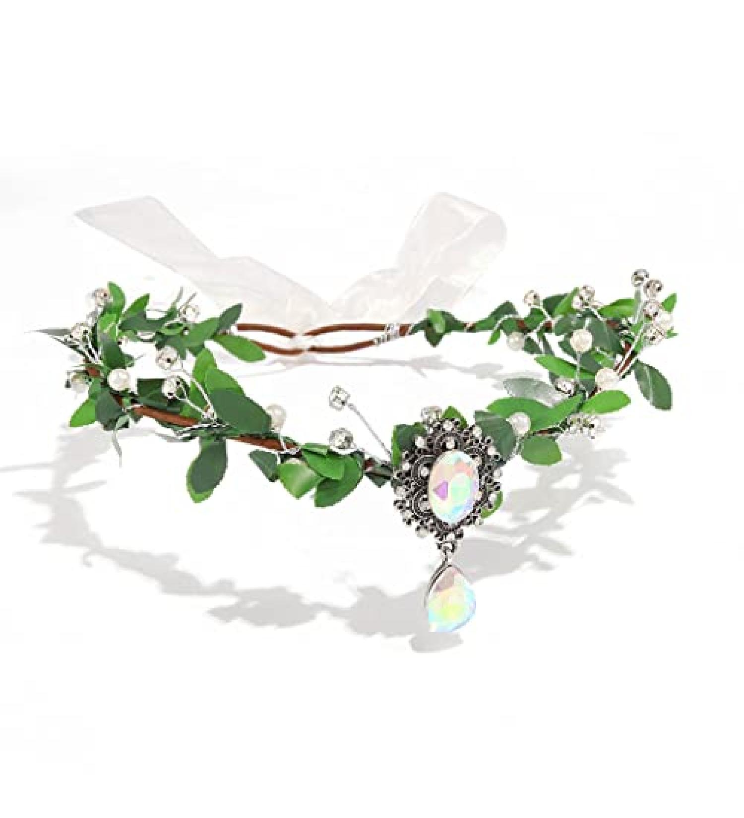 CAKURE Fairy Crown Elf Headpiece - Woodland Tiara for Wedding & Cosplay - Buy Online on GoSupps.com