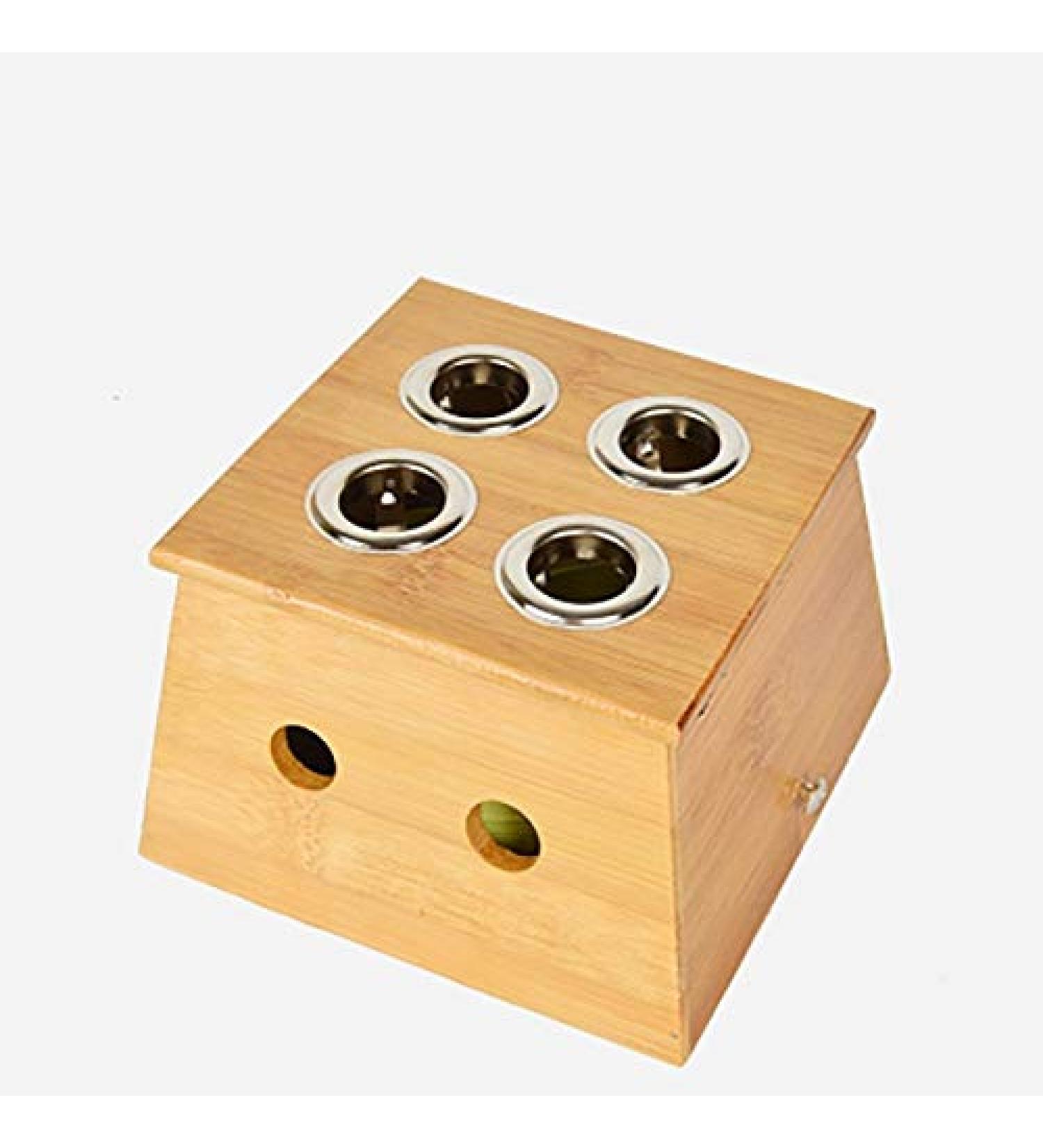 Shop Moxa Box: Wood Moxibustion Acupuncture Roller for Neck & Body Relaxation - Embroidery Design International Shipping - Buy Online on GoSupps.com