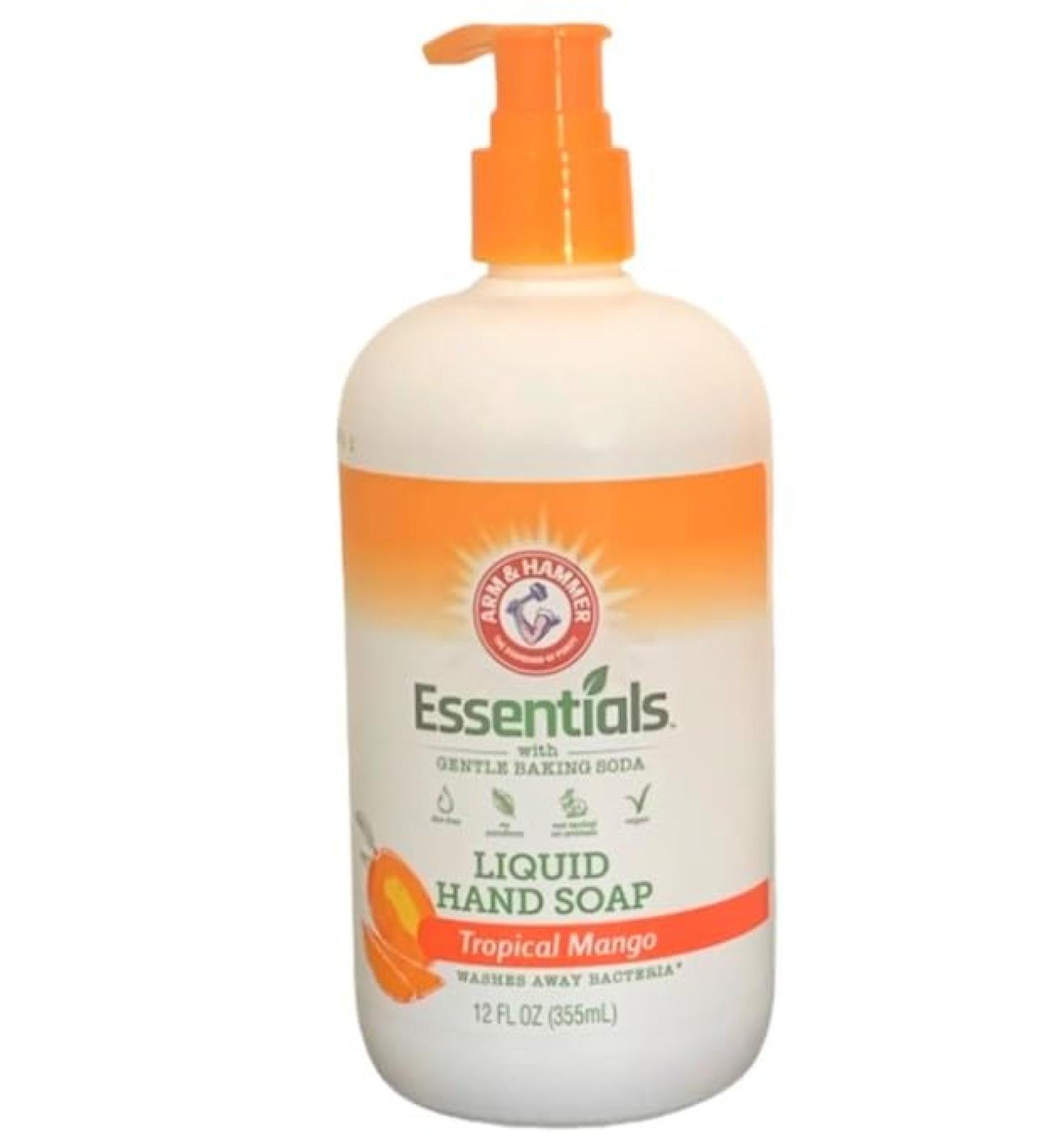 Arm & Hammer Essentials with Gentle Baking Soda Liquid Hand Soap 12 fl oz. (Tropical Mango)