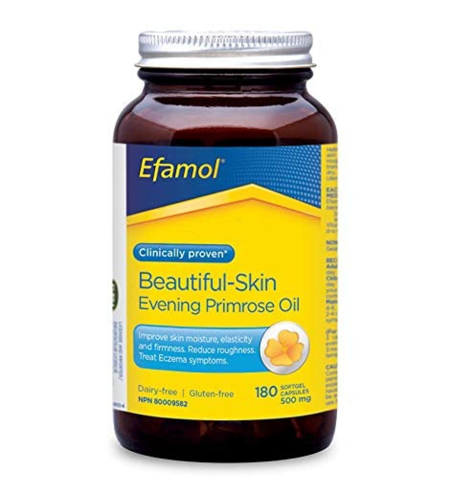 Efamol-Evening Primrose Oil 500mg (180 Capsules) in Glass Bottle Brand: Efamol