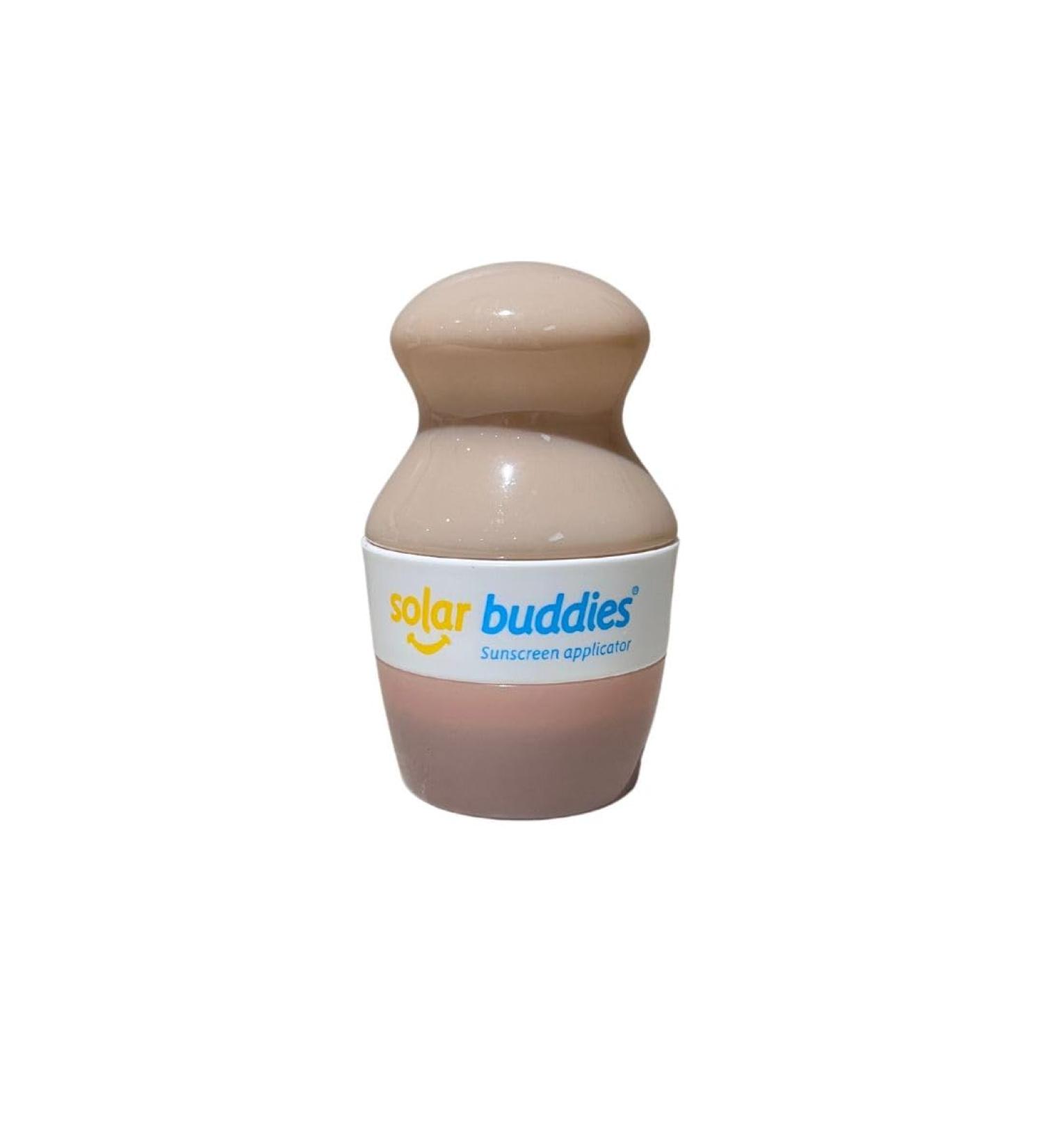 Solar Buddies Refillable Roll-On Sponge Applicator 100ml - Travel Size Sunscreen Applicator for Kids & Adults (Nude) - Buy Online on GoSupps.com