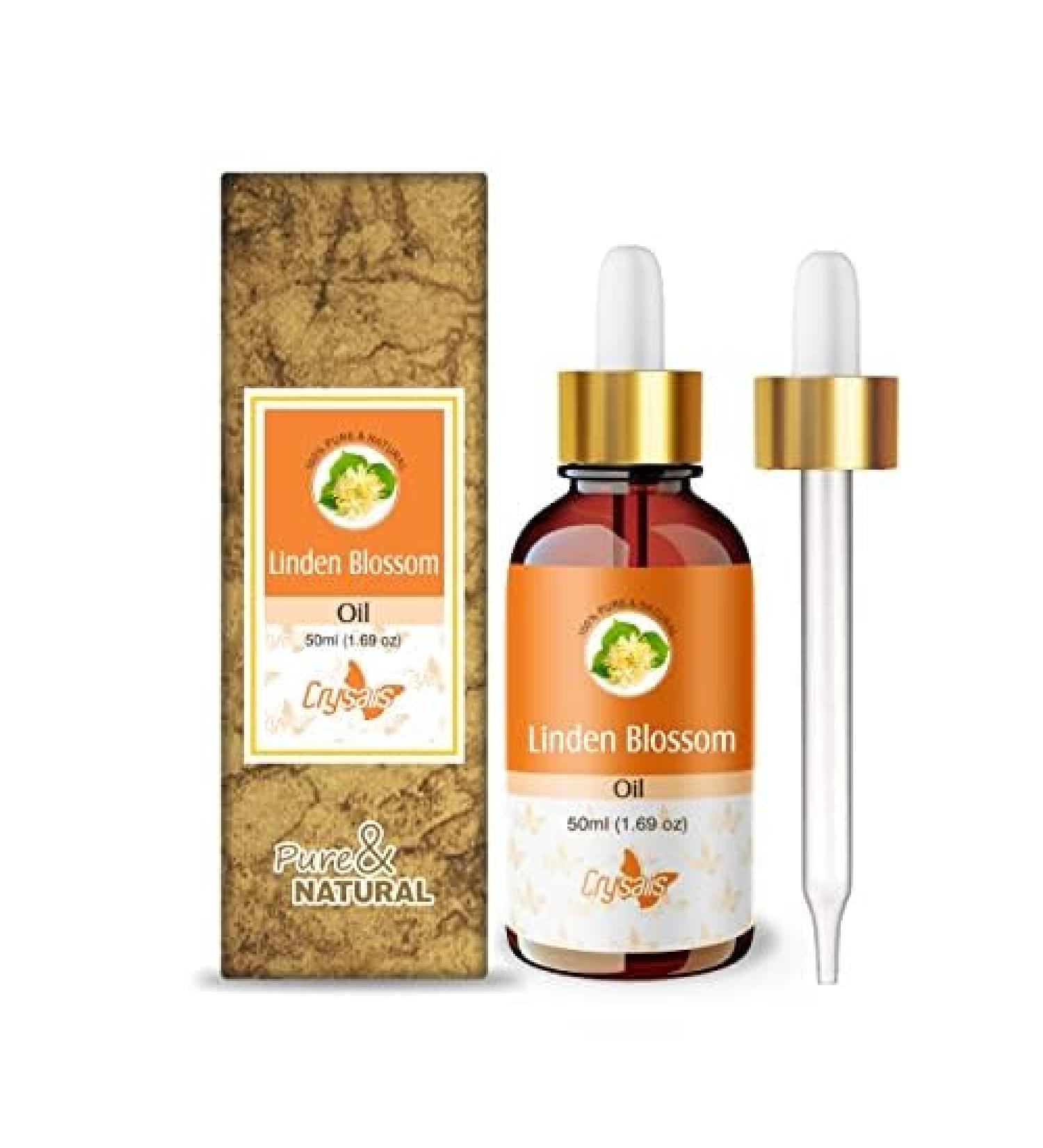 Crysalis Linden Blossom Oil Cosmetic Grade (50 ml / 1.69 fl oz) - Floral Botanical Oil for Skin Hair Massage Blends & DIY Beauty Formulations - Buy Online on GoSupps.com