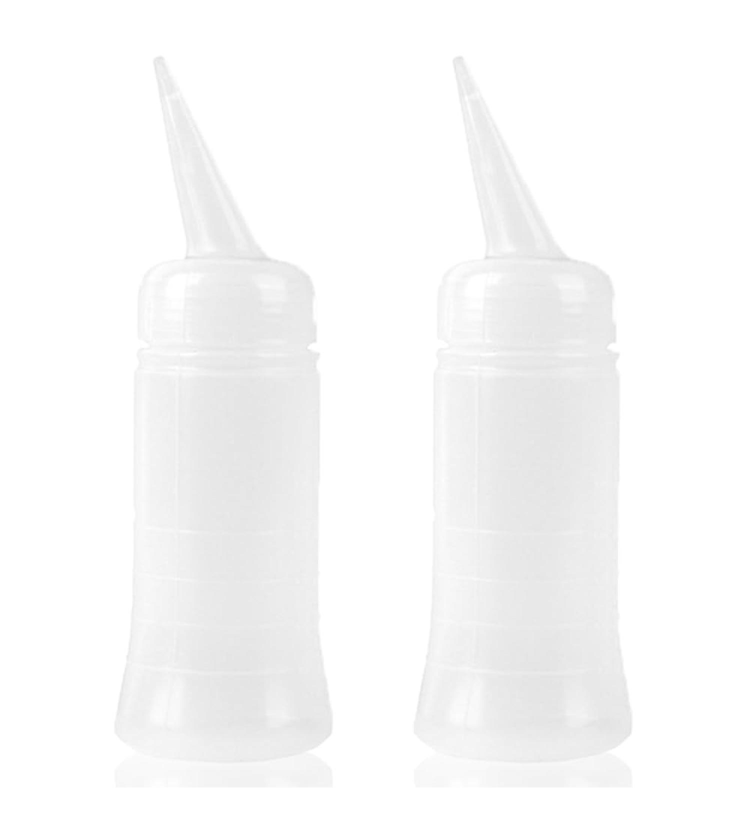NOUYAGOV 2 Packs Angle Applicator Bottle Hair Oil Applicator 120ml Squeeze Oil Applicator Bottle Plastic Applicator Bottle for Caps for Salon Hair Care Coloring Paint Art Glue - Buy Online on GoSupps.com