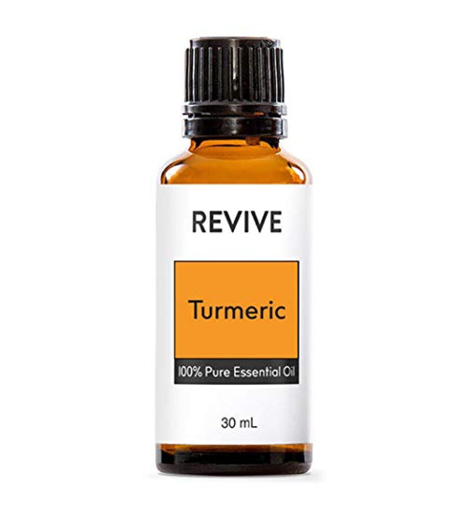 Revive Essential Oils Turmeric Essential Oil - 100% Pure Therapeutic Grade for Diffuser Massage Aromatherapy Skin & Hair Care - Cruelty-Free Unrefined No Fillers - Buy Online on GoSupps.com