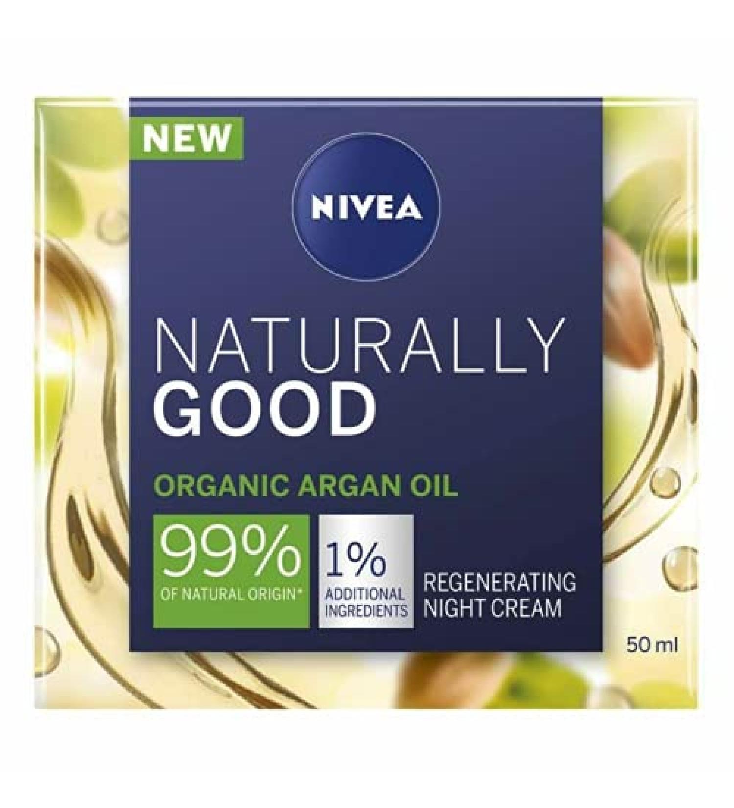 Nivea Natural Balance Regenerating night care individually packed 1 x 50 ml intensively hydrates night cream for every skin type - Buy Online on GoSupps.com
