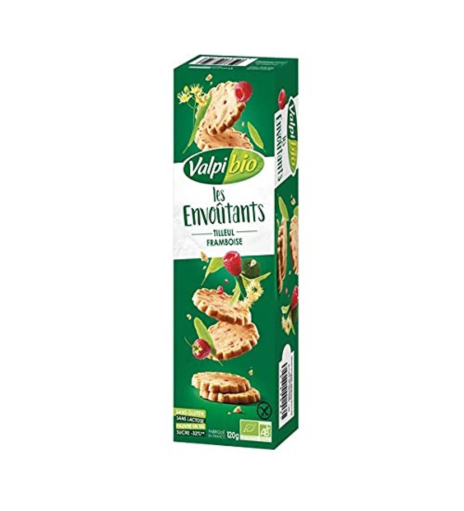 Valpibio - Les Envo tants Raspberry and Linden Biscuits 120G - Sold per unit - Buy Online on GoSupps.com