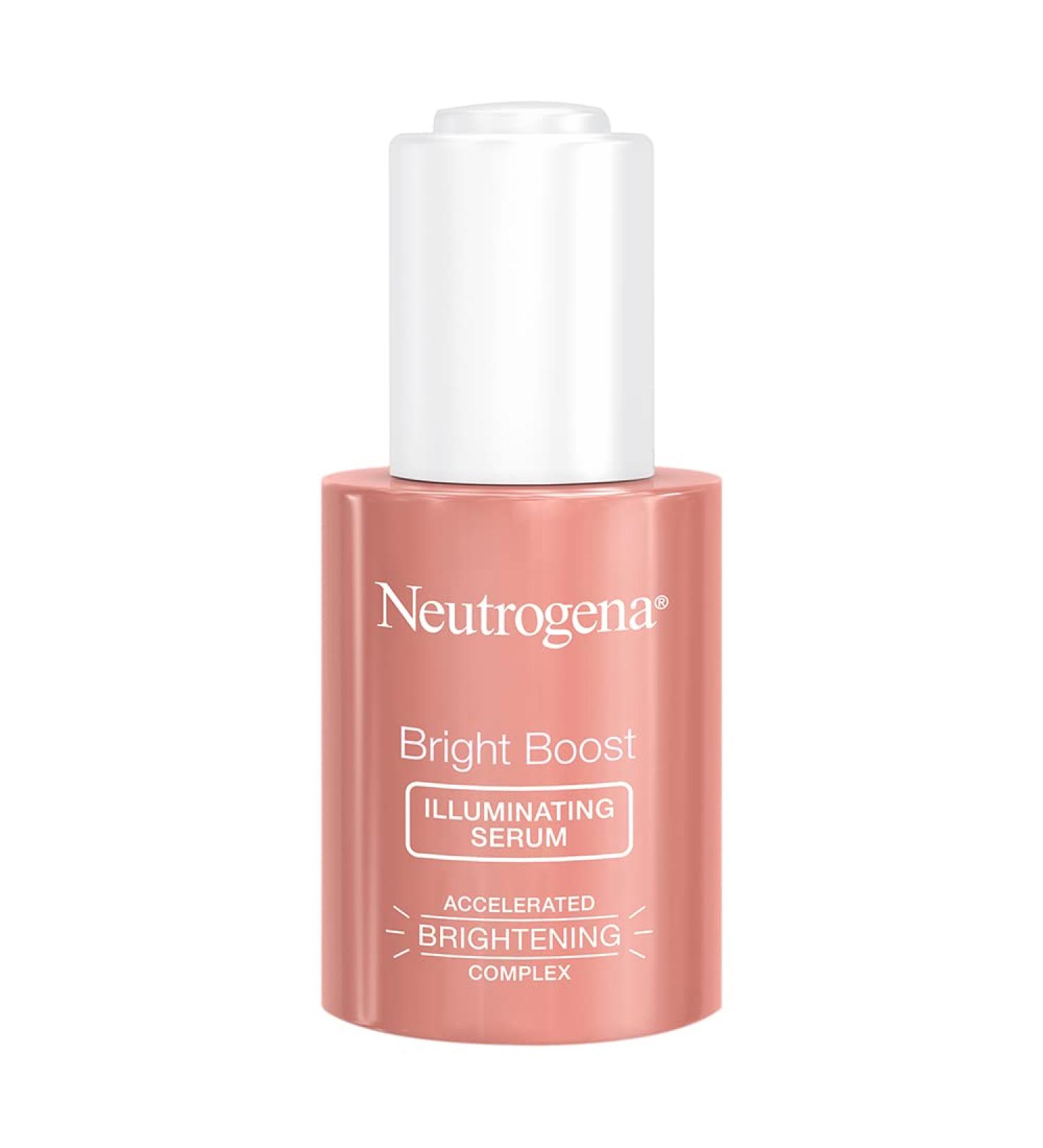 Neutrogena Bright Boost Illuminating Face Serum | Neoglucosamine & Turmeric | Even Skin Tone | Reduce Dark Spots | 1 Fl Oz - Buy Online on GoSupps.com