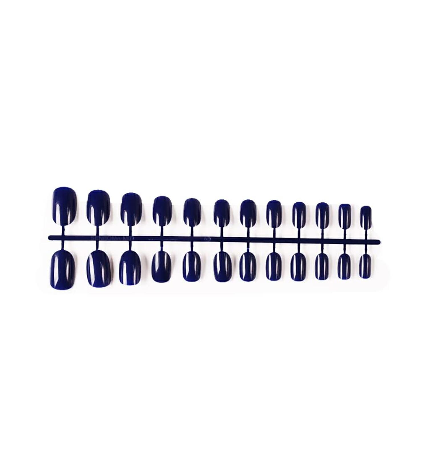 dijiusidy Nails Acrylic Round Polish Delicate UV DIY Gloss Artificial Extension Fingernails Fashion Wraps Manicure Decoration Type 31 - Buy Online on GoSupps.com
