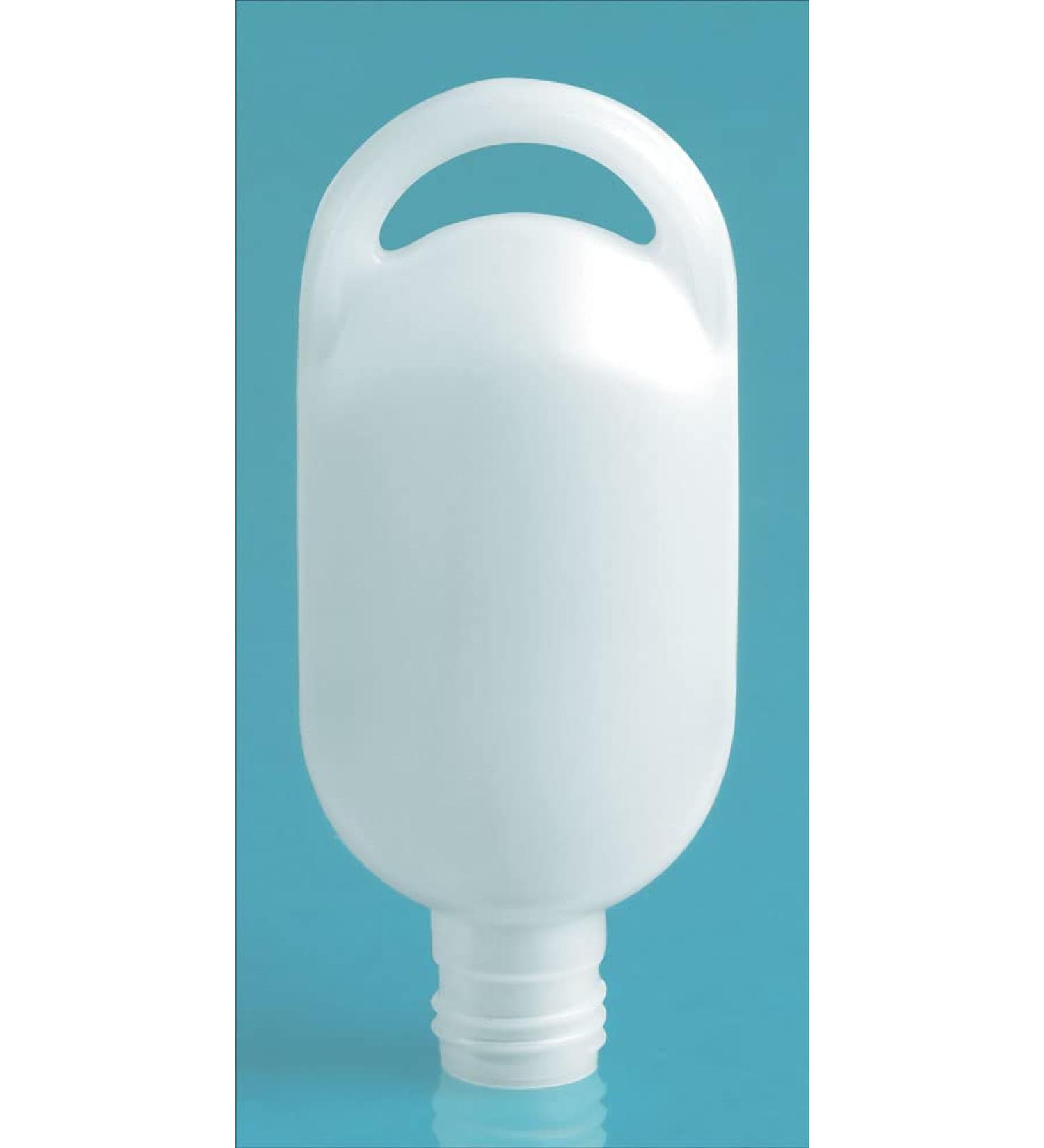 1/2 oz Natural HDPE Lotion Ovals (Bulk) Caps NOT Included 1/2 oz 1200 Bottles per Case