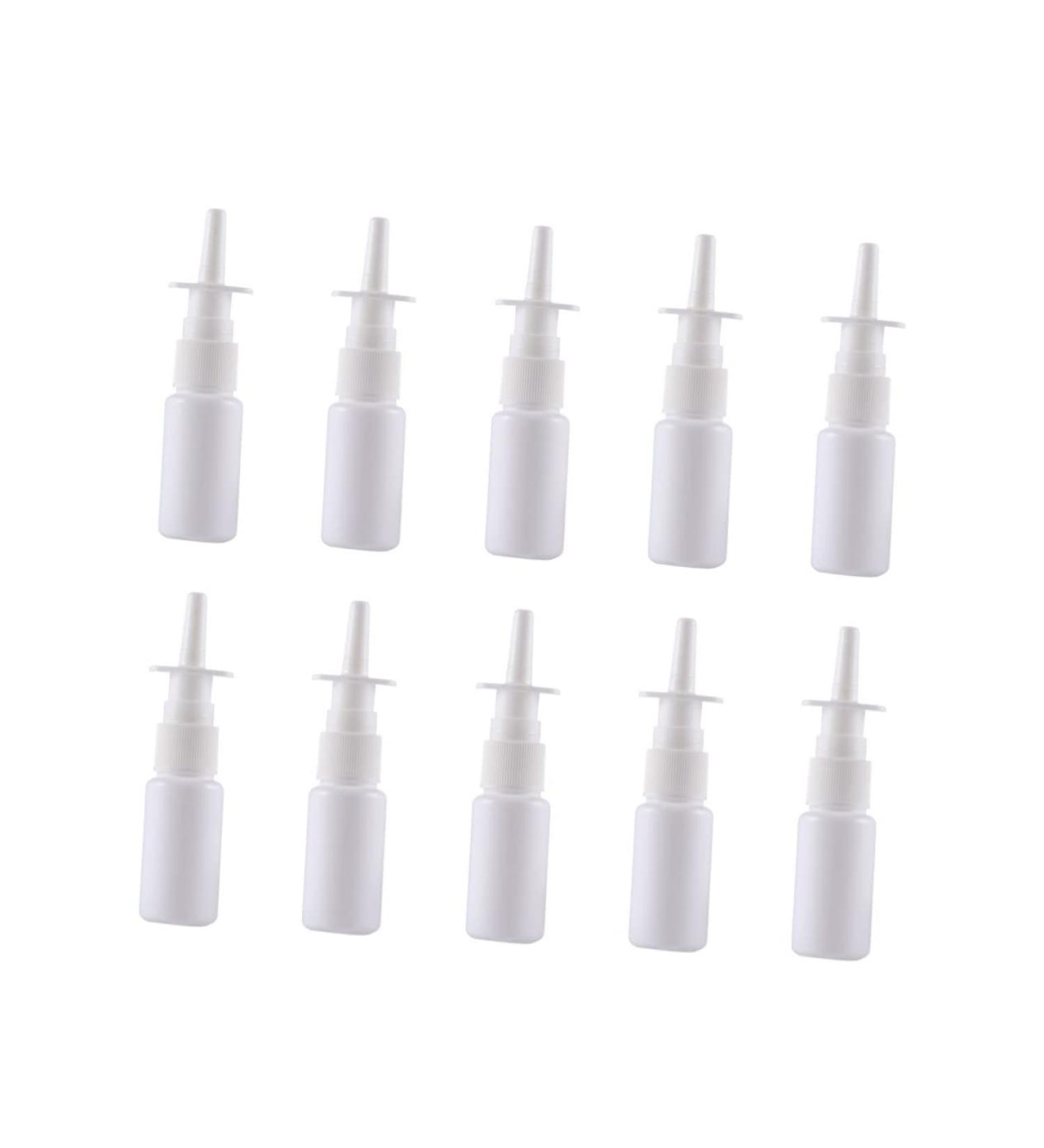 DRESSOOS Set of 20 Plastic Spray Bottles for Plants, Travel, Nasal Saline & Perfume - White, Colloid Wash & Flusher Bottles Included - Size 2 - Buy Online on GoSupps.com