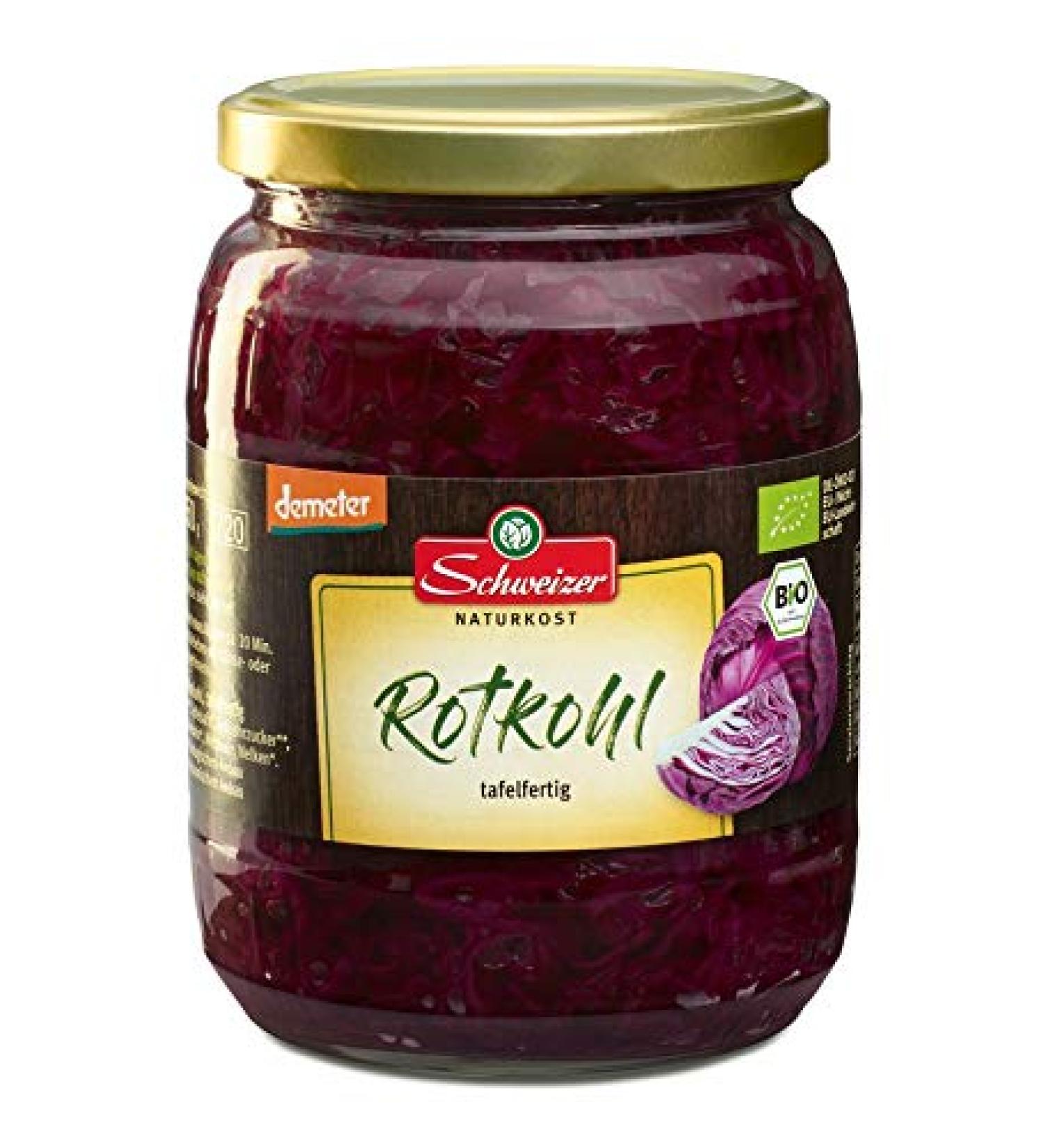 Swiss organic red cabbage Demeter 720 ml