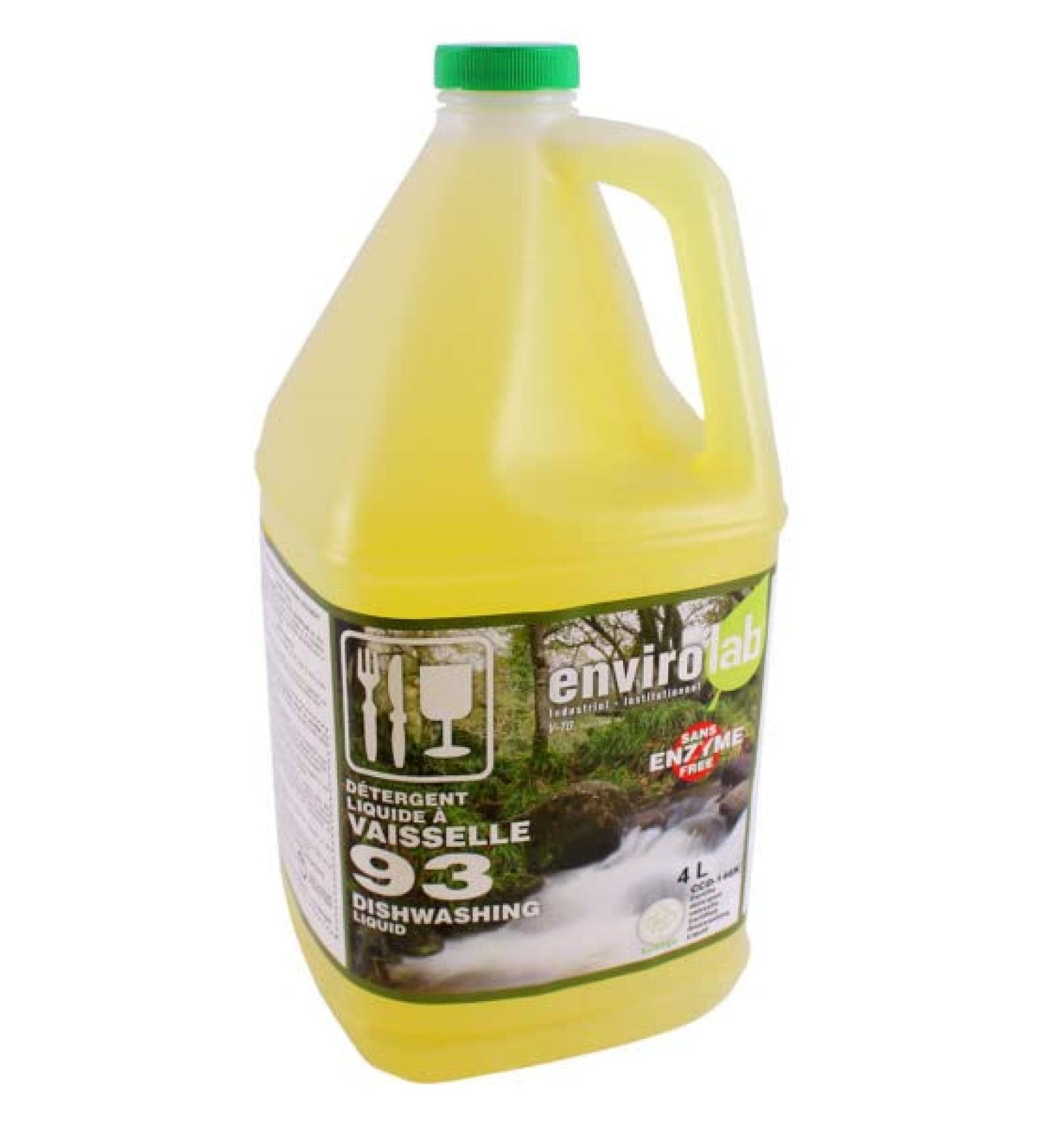 Eco friendly dish soap liquid - Dishwashing natural biodegradable non-toxic plant-based no preservatives with a slight citrus fragrance - 1 Gallon