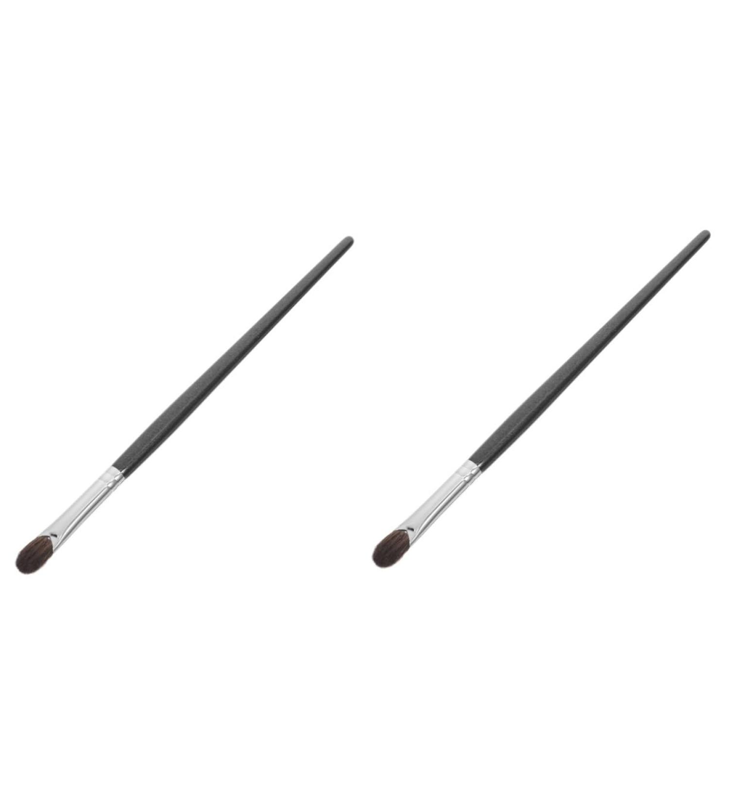 FOMIYES 2pcs Animal Hair Makeup Brush Face Makeup Brush Face Beauty Tools Eyeshadow Brush Makeup Tool 17.70X0.70X0.70CMx2pcs Blackx2pcs - Buy Online on GoSupps.com
